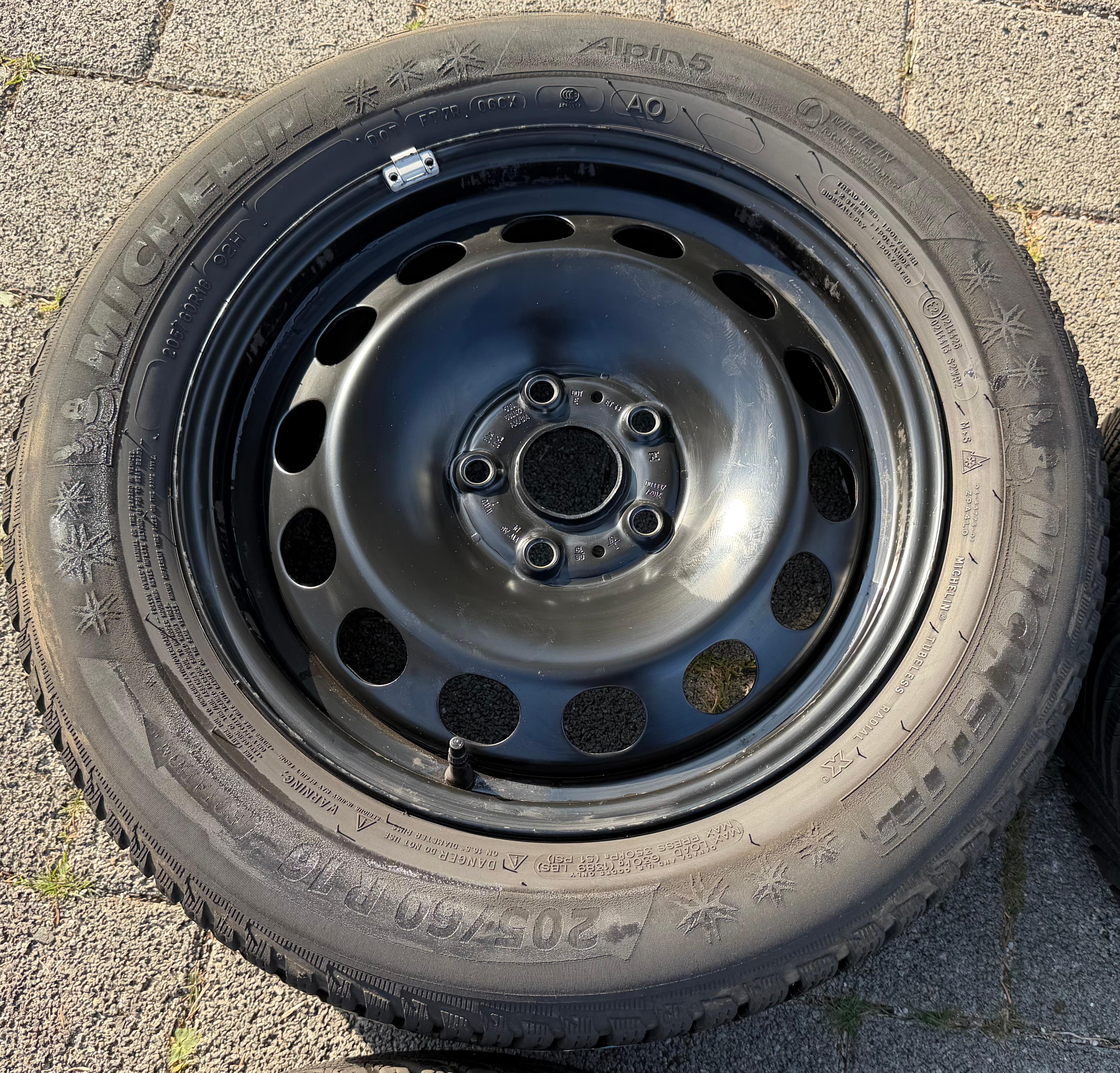 4 Winterräder Audi Q2 GA VW T-ROC A11 205/60R16 92H Michelin Alpin 5 Winterreifen
