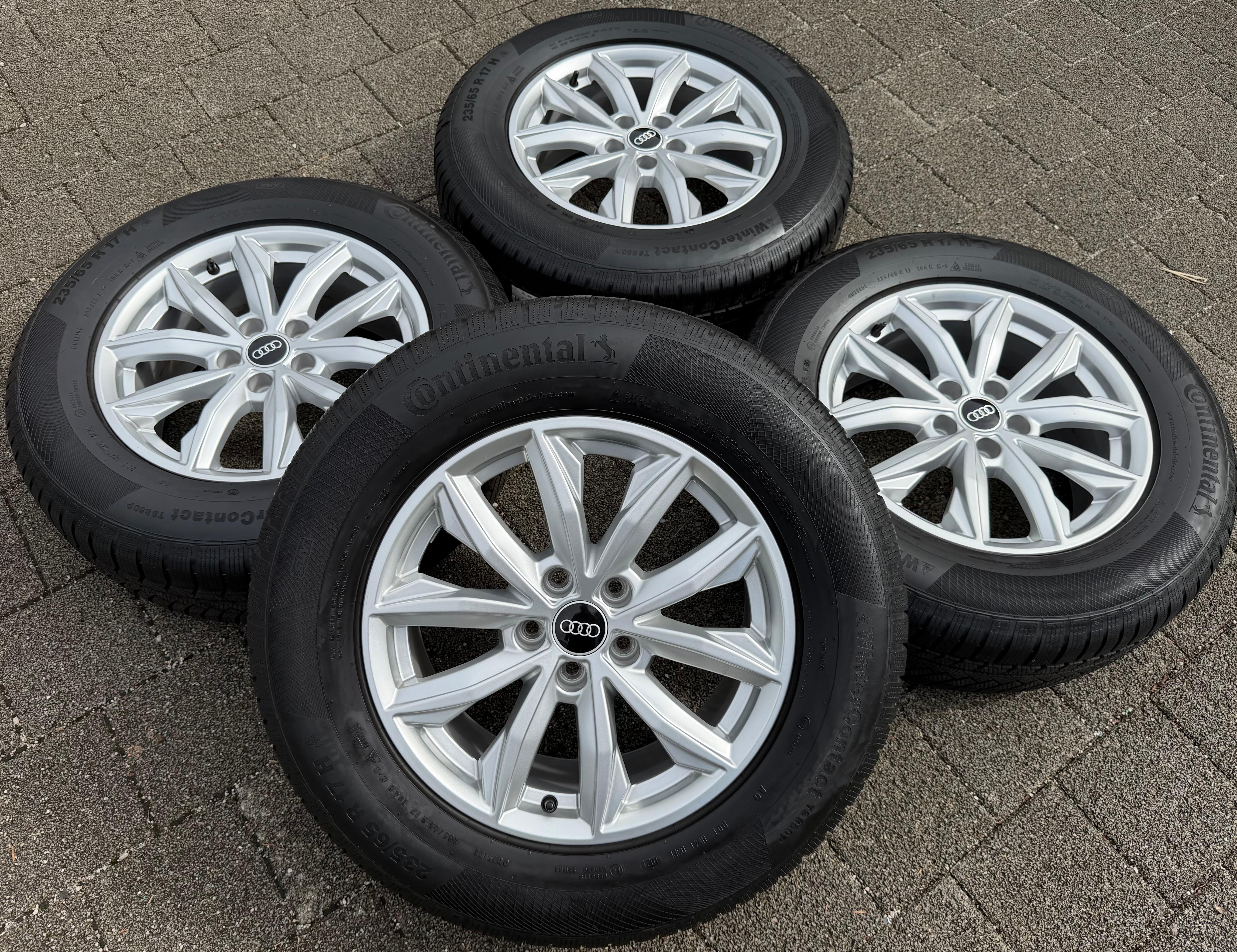 4 Original 17" Alu Winterräder Audi Q5 FY 80A601025J 7x17 ET34 235/65R17 104H TOP