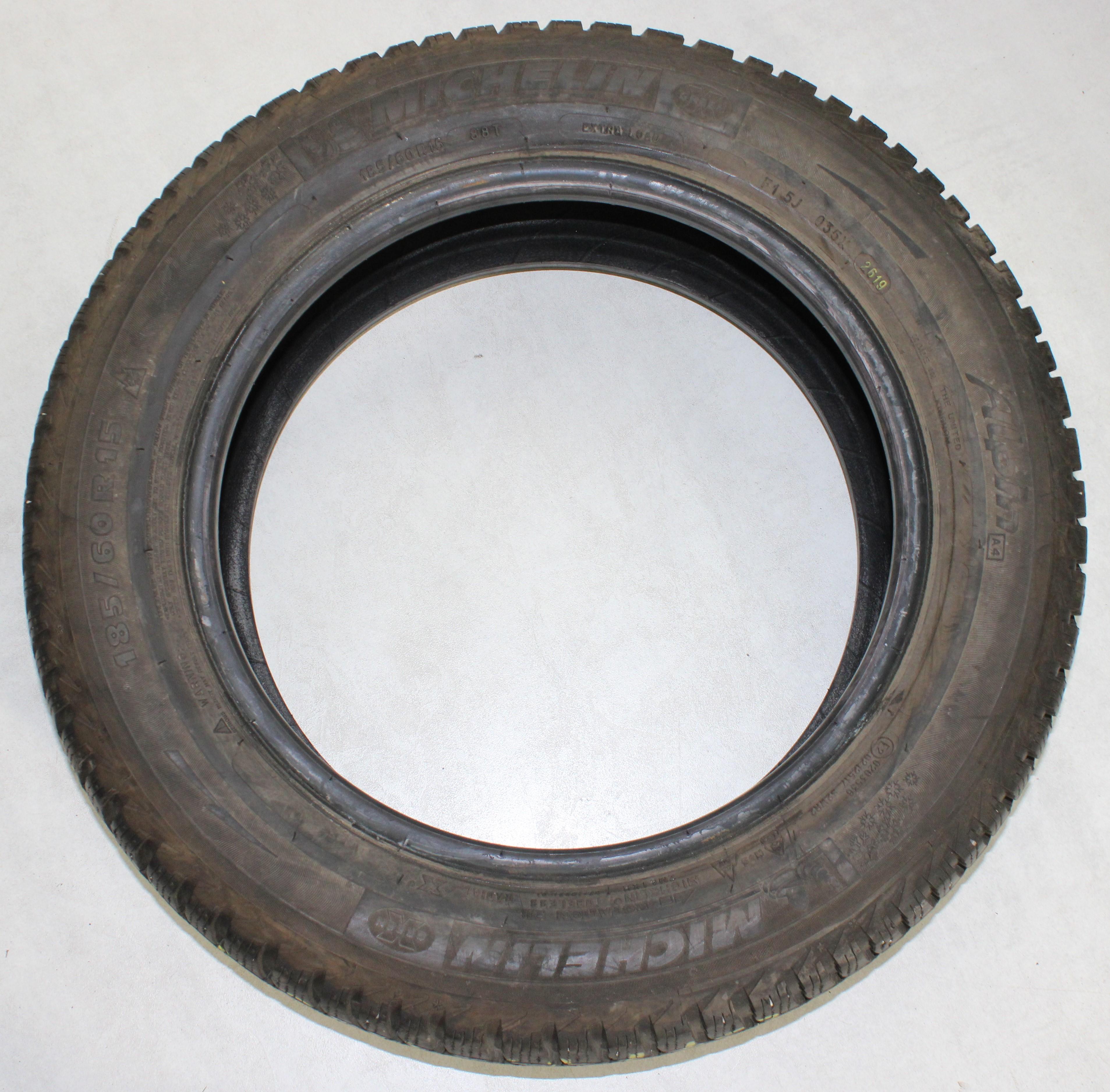 4 x 185/60R15 88T Pneumatici invernali Michelin Alpin A4 6,5-7mm 2019