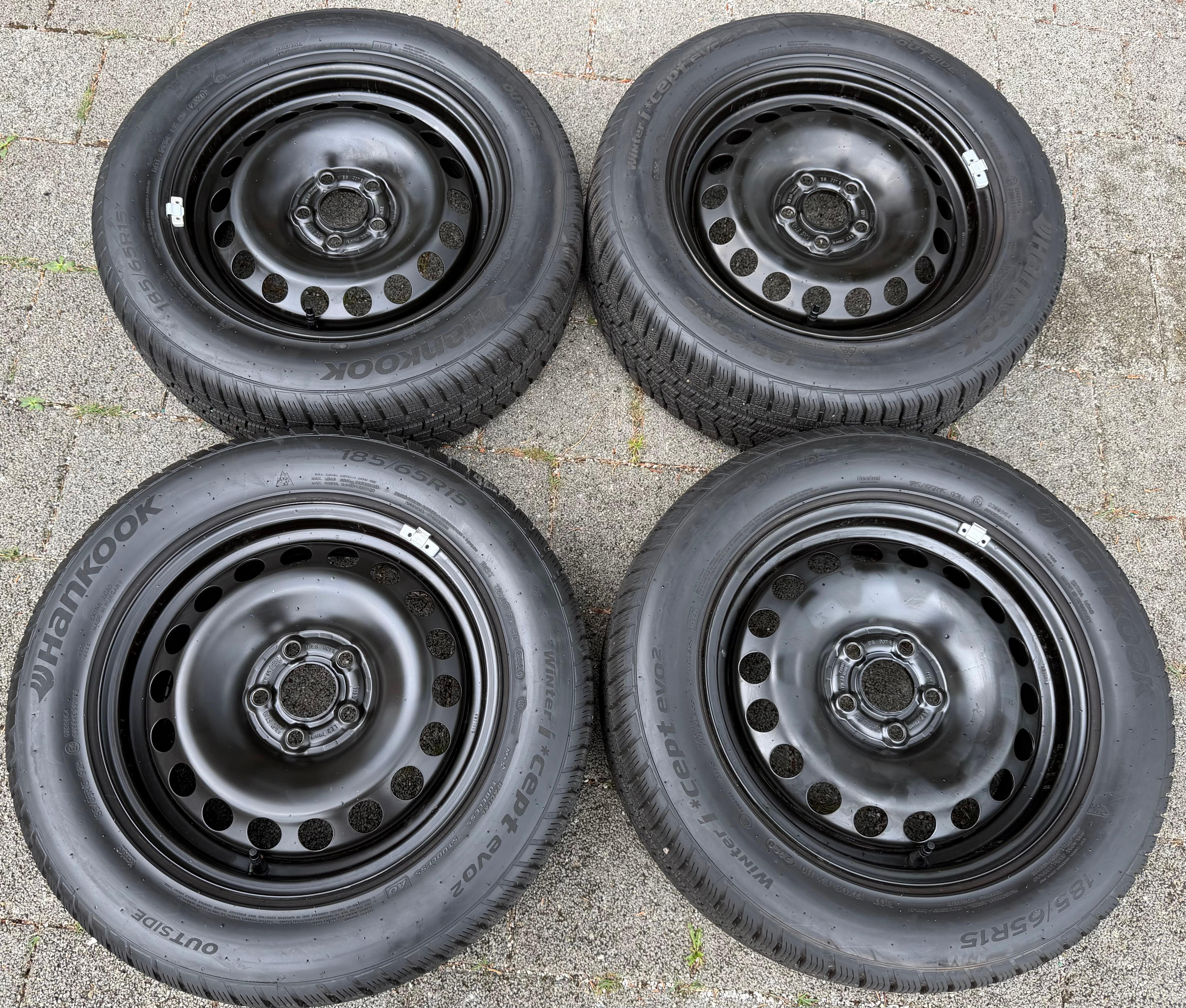 4 RUEDAS DE INVIERNO AUDI A1 CITY CARVER GB SEAT IBIZA ARONA KJ VW POLO AW 2G 185/65R15 92T