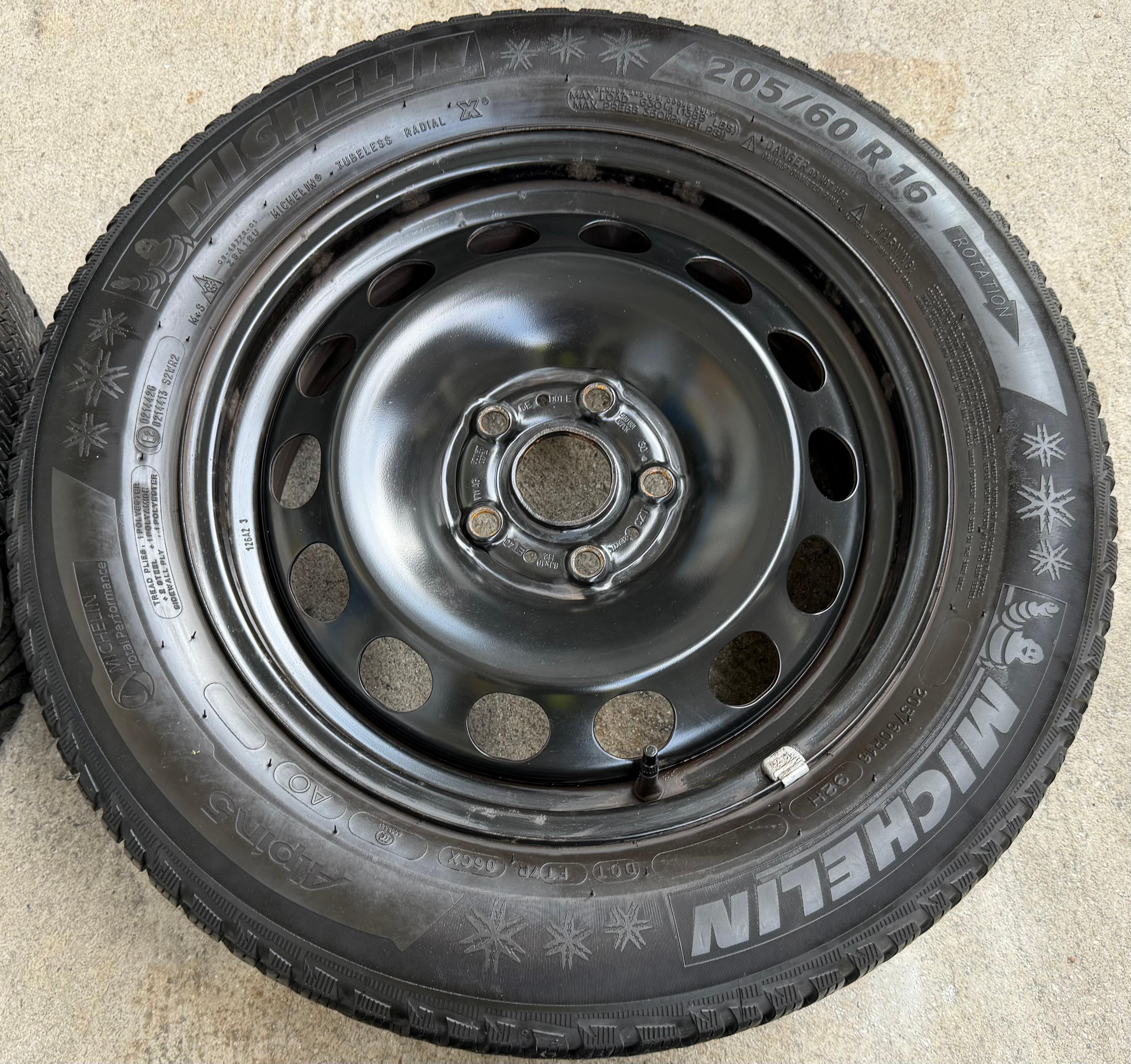 4 Winterräder Audi Q2 GA VW T-ROC A11 205/60R16 92H Michelin Alpin 5 Winterreifen