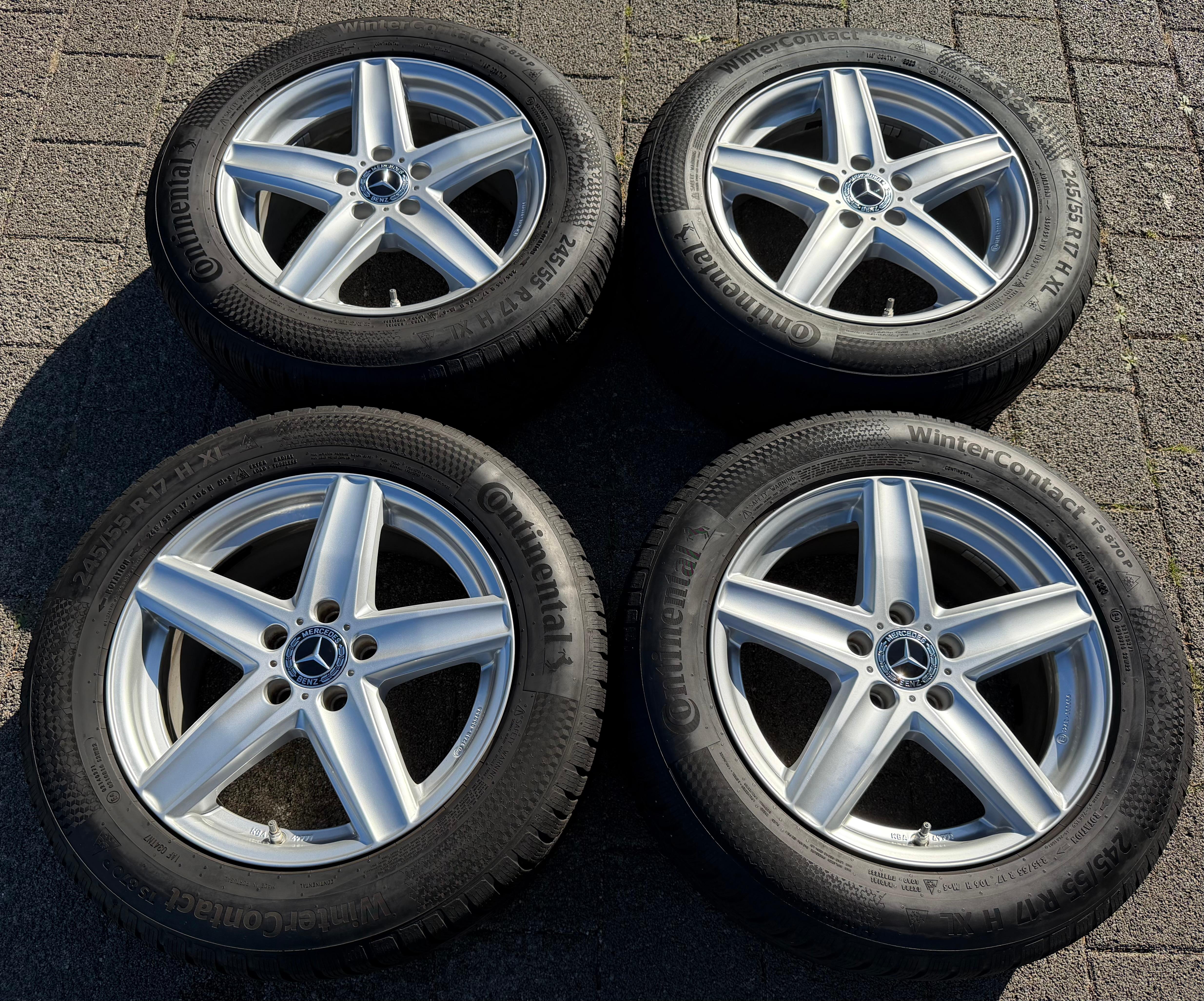 4 Alu 17" Winterräder Mercedes Vito Viano V-KLasse W639 W639/4 W639/5 245/55R17 106H