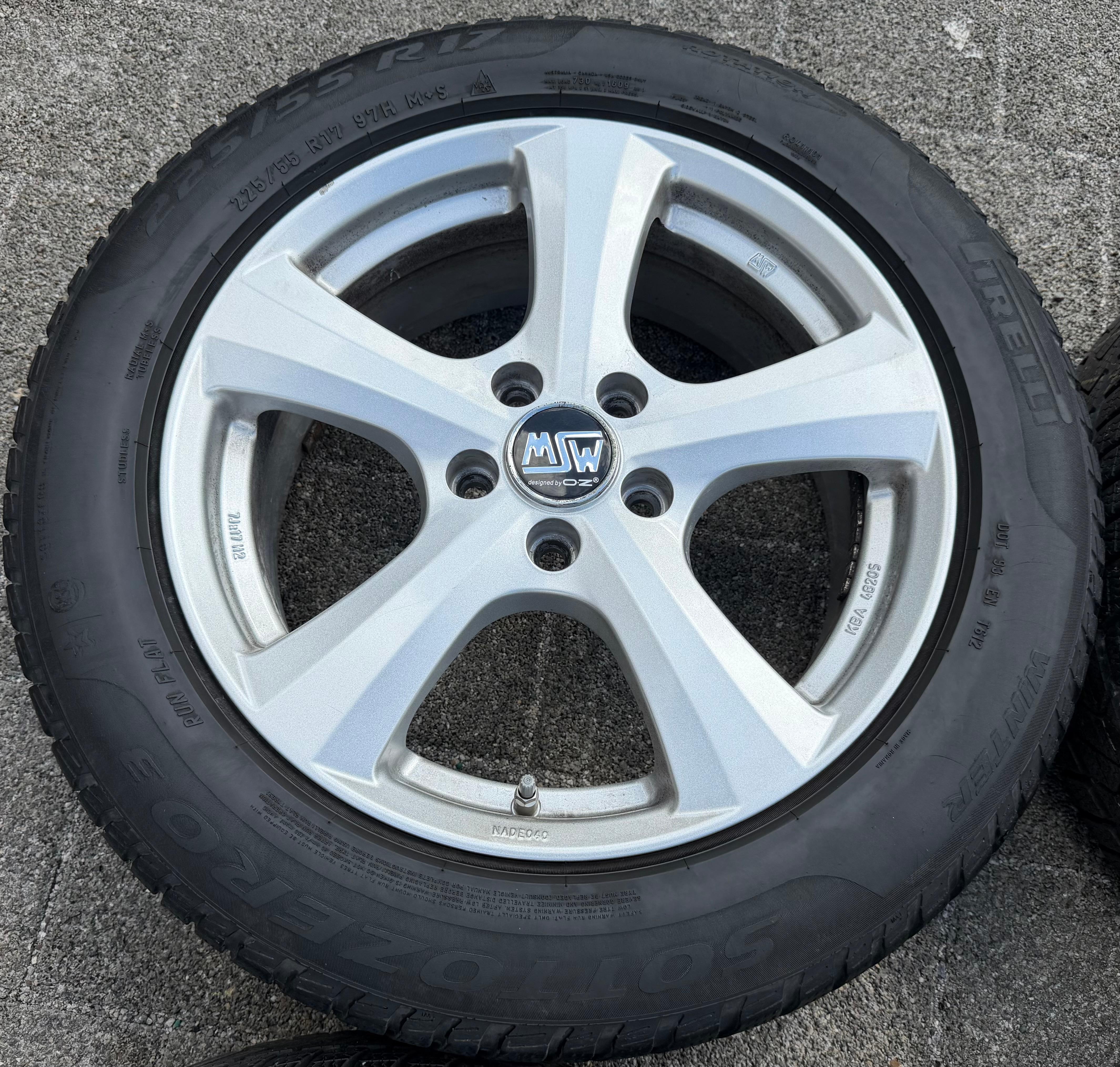 4 roues hiver en aluminium 17" BMW X1 F48 X2 F39 Mini Countryman F60 225/55R17 97H RDKS