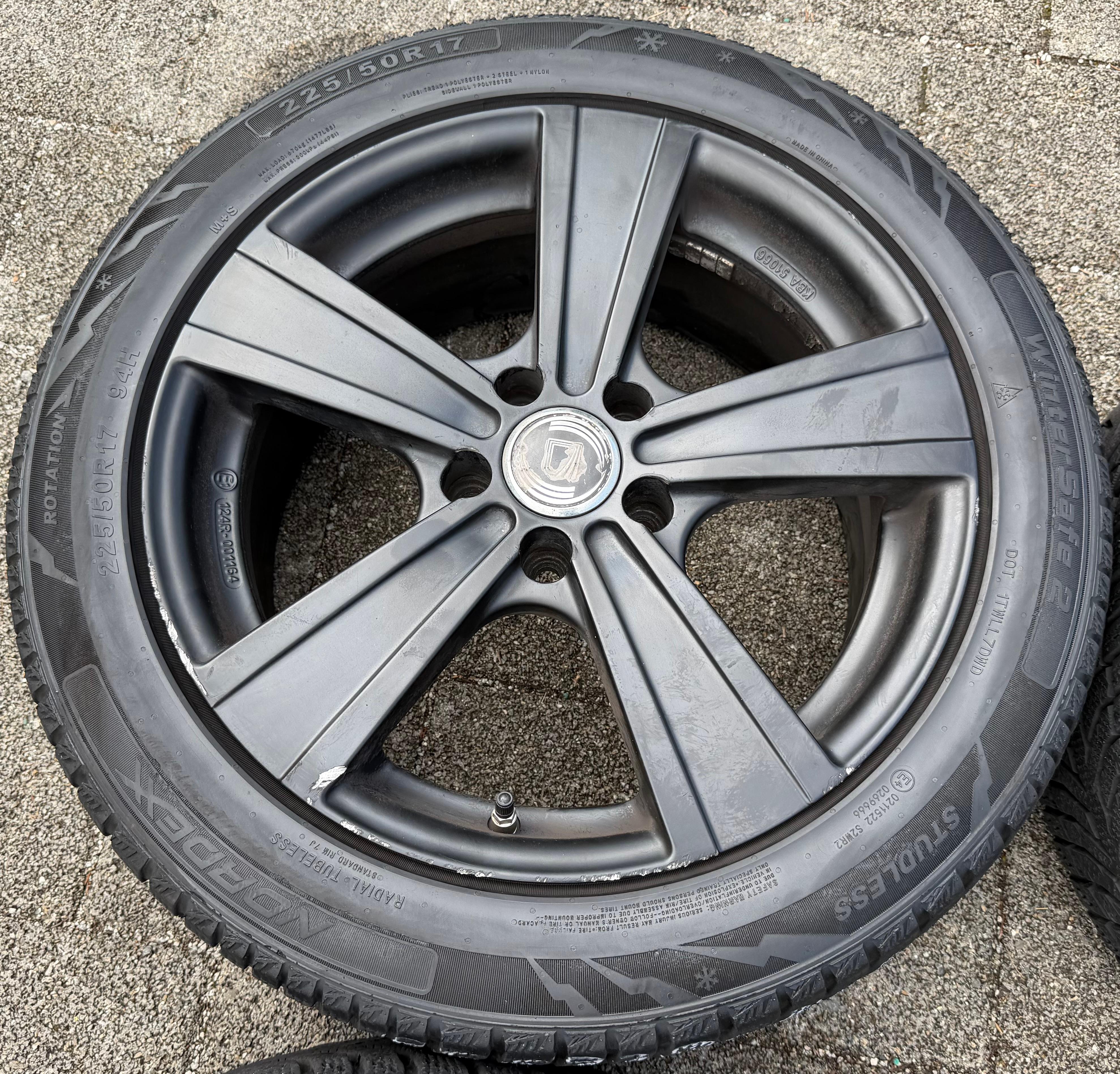 4 cerchi in lega da 17" per Audi A4, A5, A6, Q5 e Mercedes Classe E W212, W213, 7,5x17 ET37