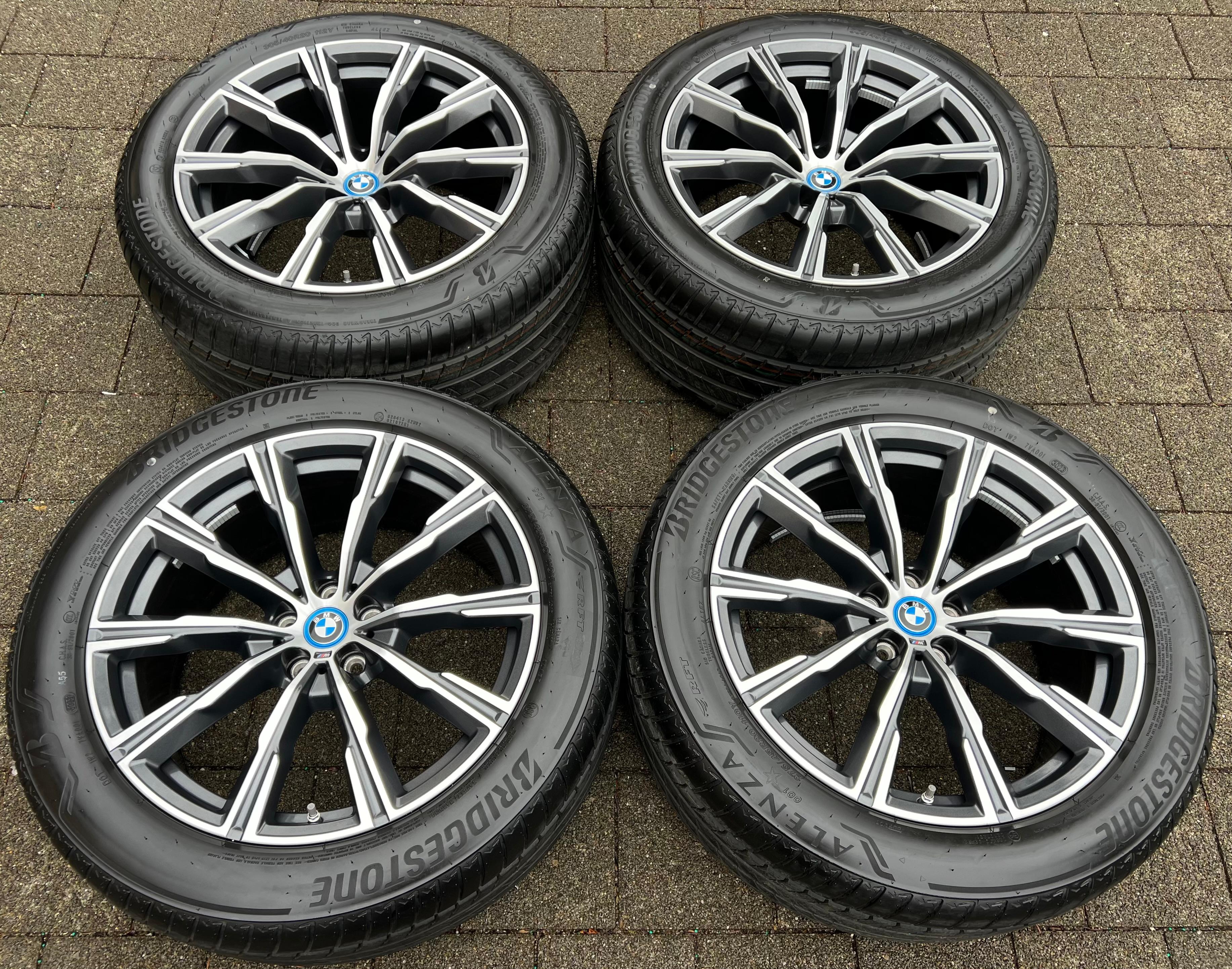 4 CERCHI ESTIVI ORIGINALI IN ALLUMINIO DA 20" BMW X5 G05 X6 G06 STYLING M740 275/45R20 110Y 305/40R20 112Y