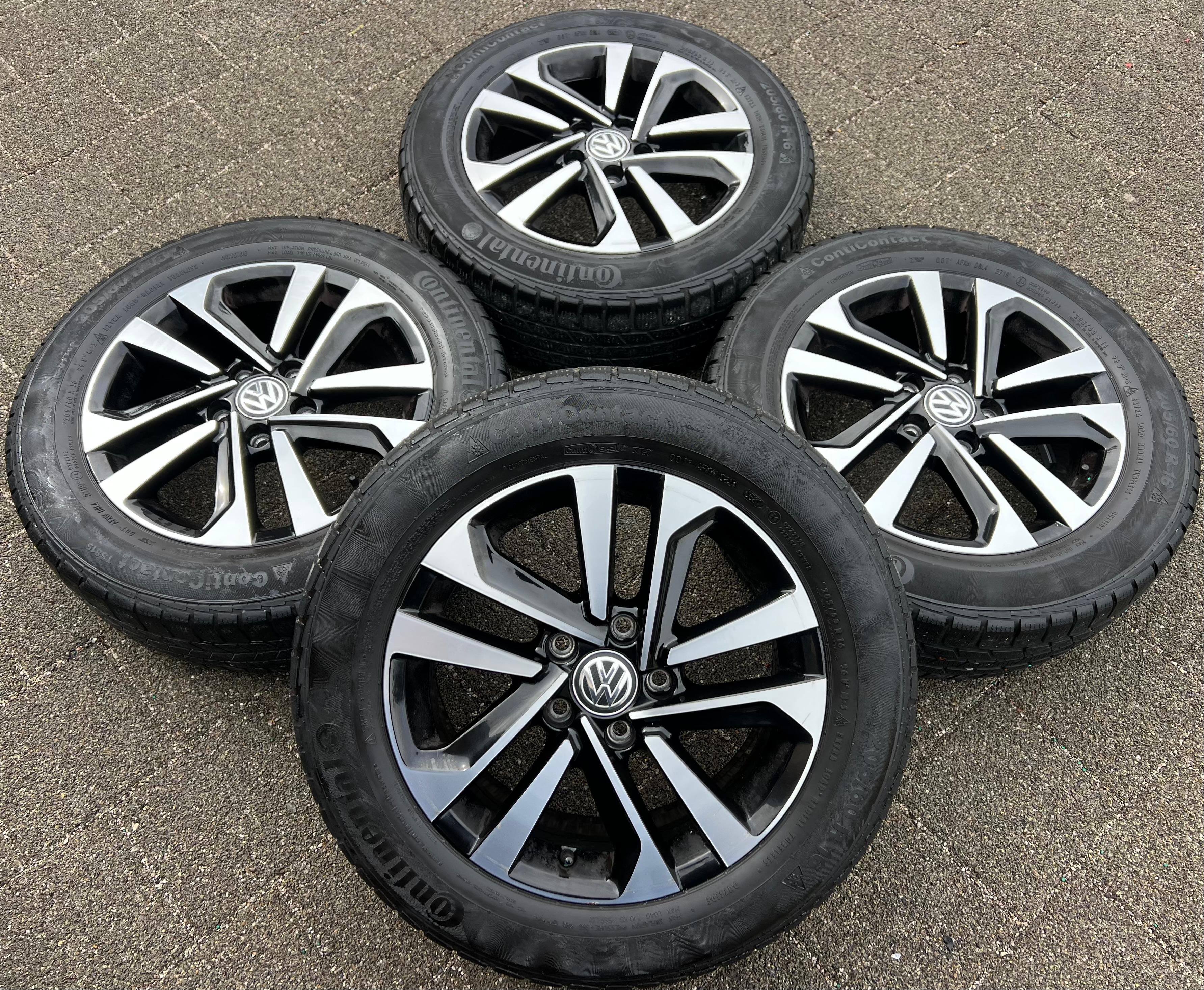 4 ORIGINAL 16" ALUFELGEN VW TOURAN II 5T 1T 5TA601025P 6,5x16 ET48 FREIHAUS