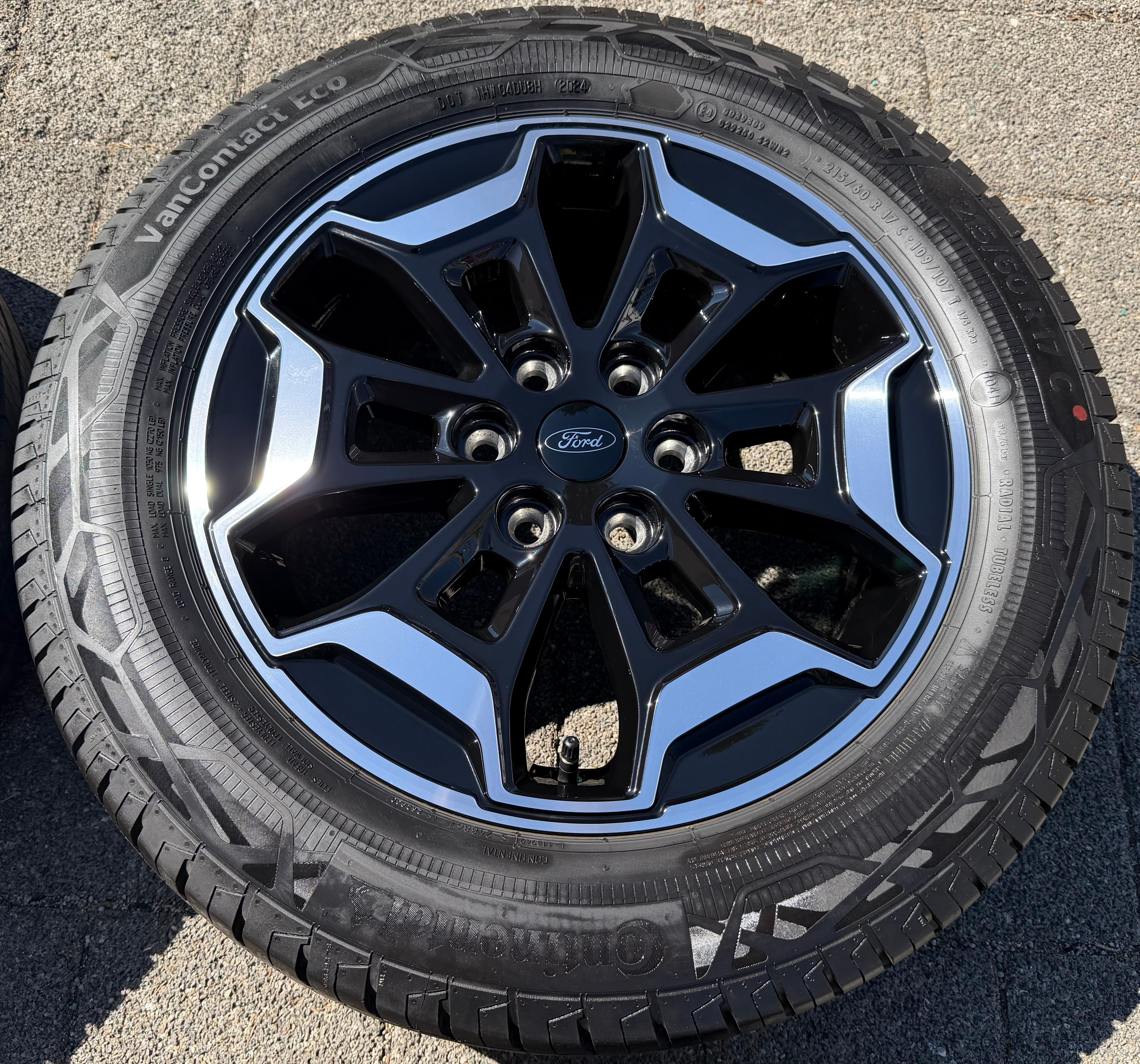 4 Original 17" Alu Sommerräder Ford Transit Tourneo Custom NXN 2024 Continental PZ31-FA RDKS