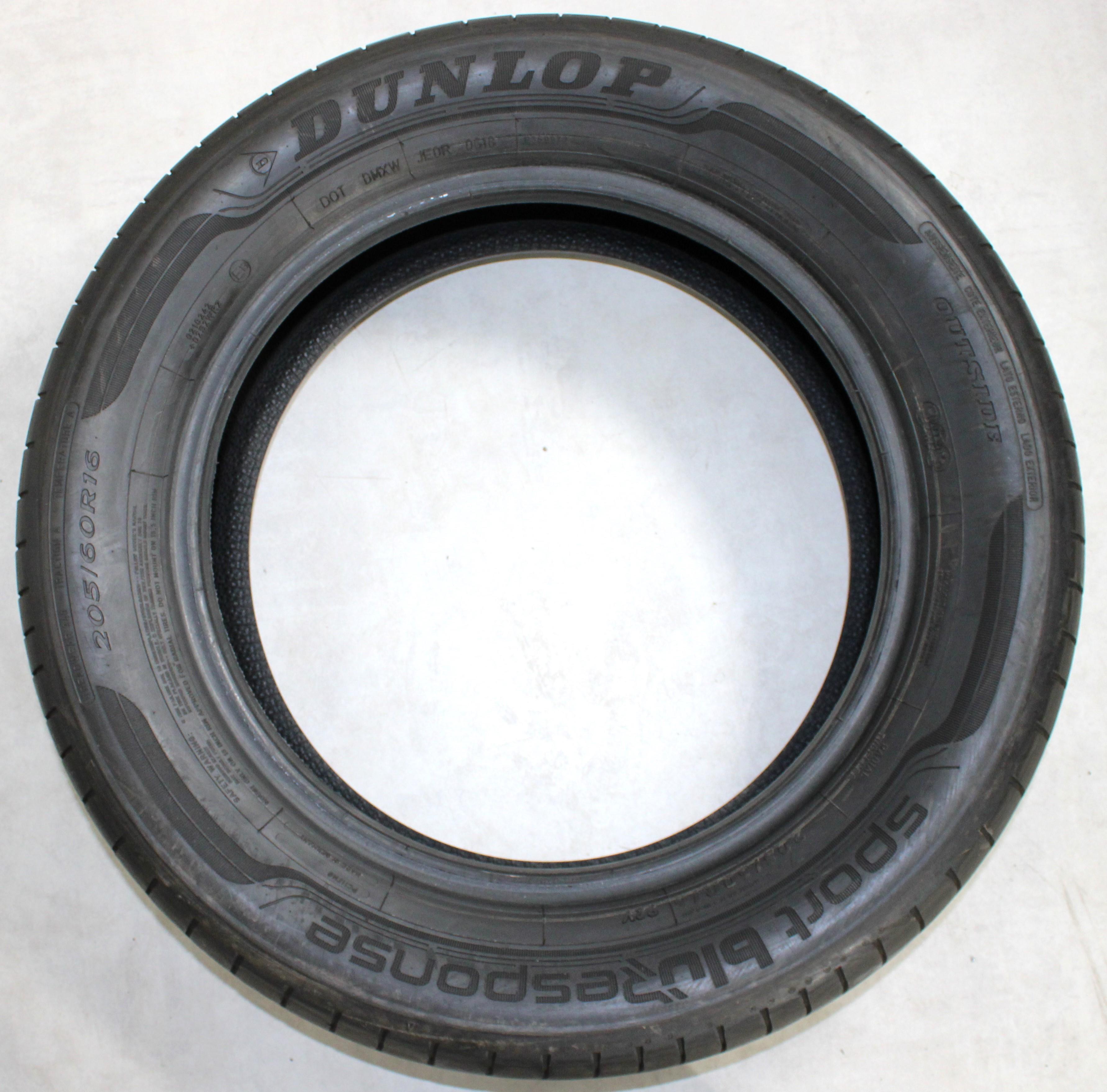 4 x 205/60R16 92V Sommerreifen Dunlop Sport Bluresponse 6,5-7mm 2x2018/2x2021