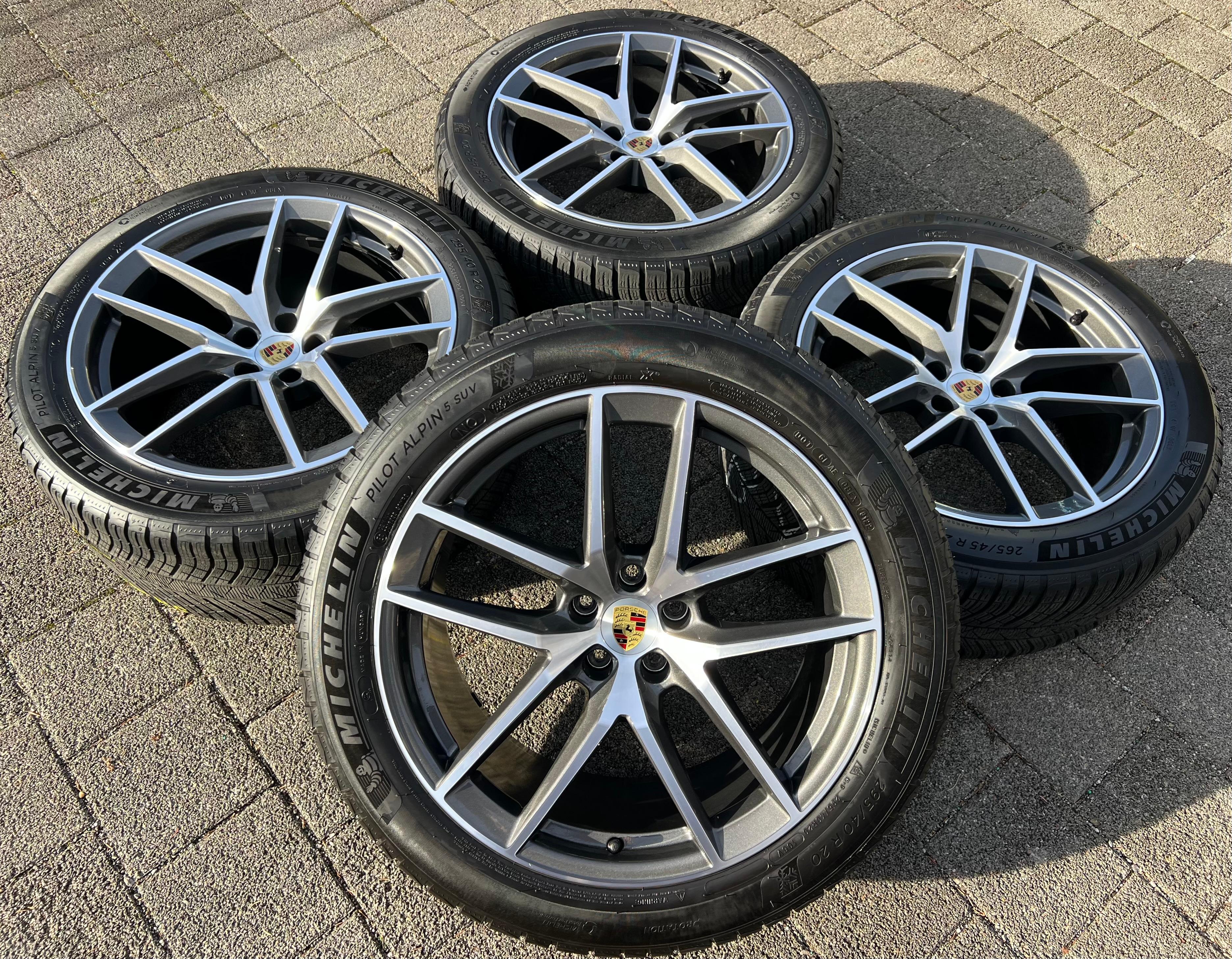 4 ORIGINAL 20" ALU WINTERRÄDER PORSCHE MACAN 265/45R20 104V 295/40R20 106V RDKS