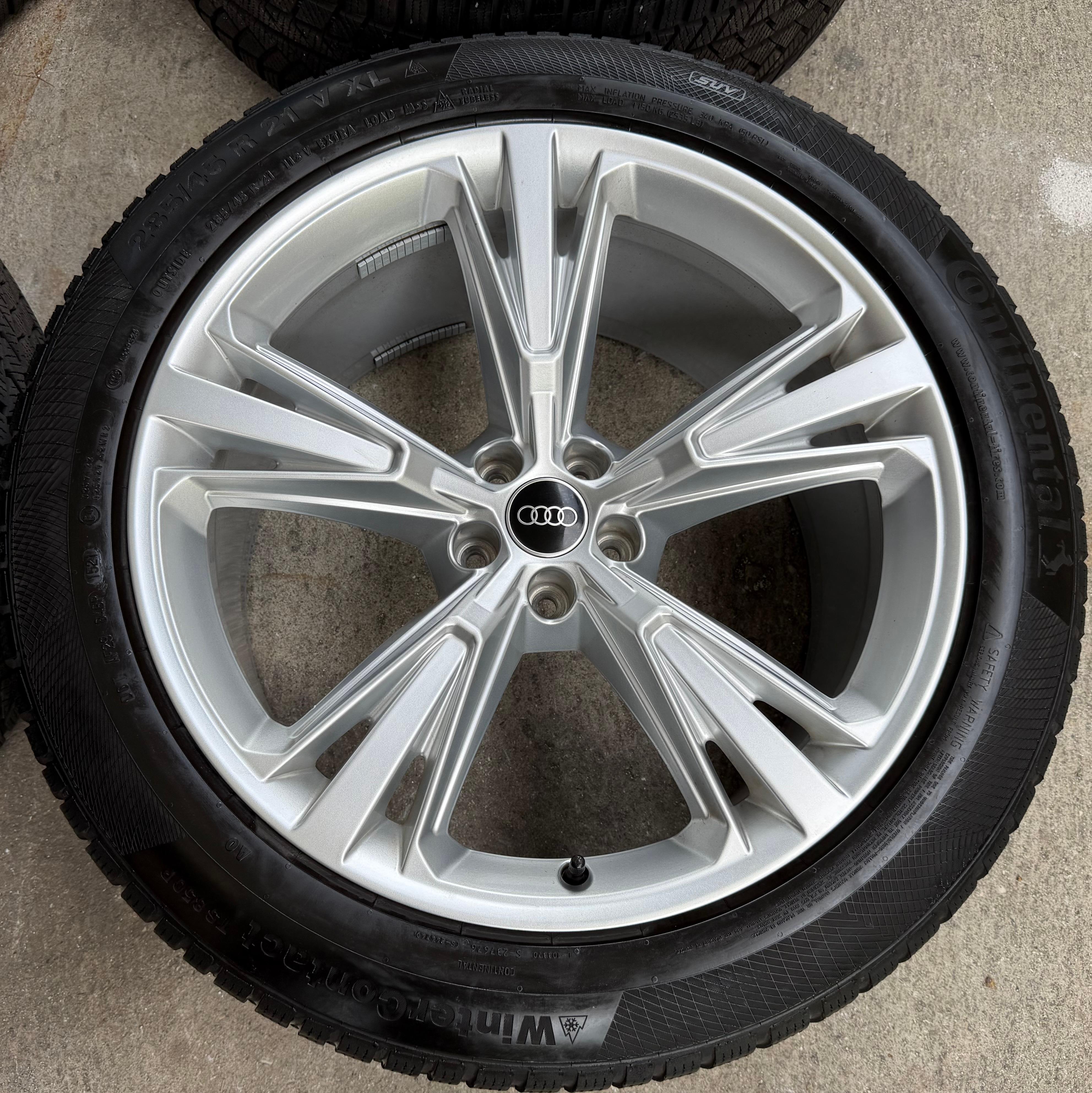 4 Original 21" Alu Winterräder Audi Q8 SQ8 4M 4M8601025H 285/45R21 113V Continental