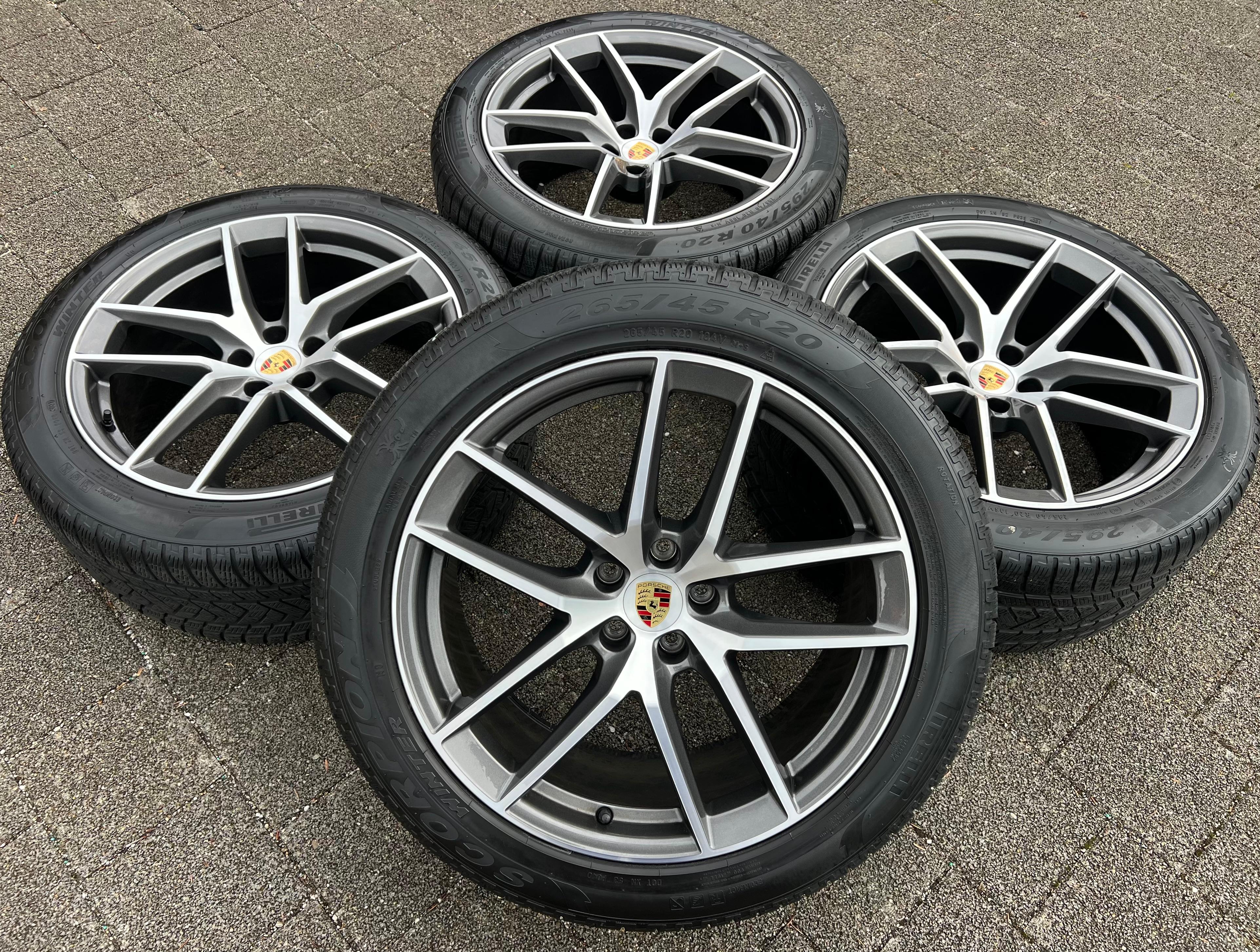 4 ORIGINAL 20" ALU WINTERRÄDER PORSCHE MACAN 265/45R20 104V 295/40R20 106V RDKS