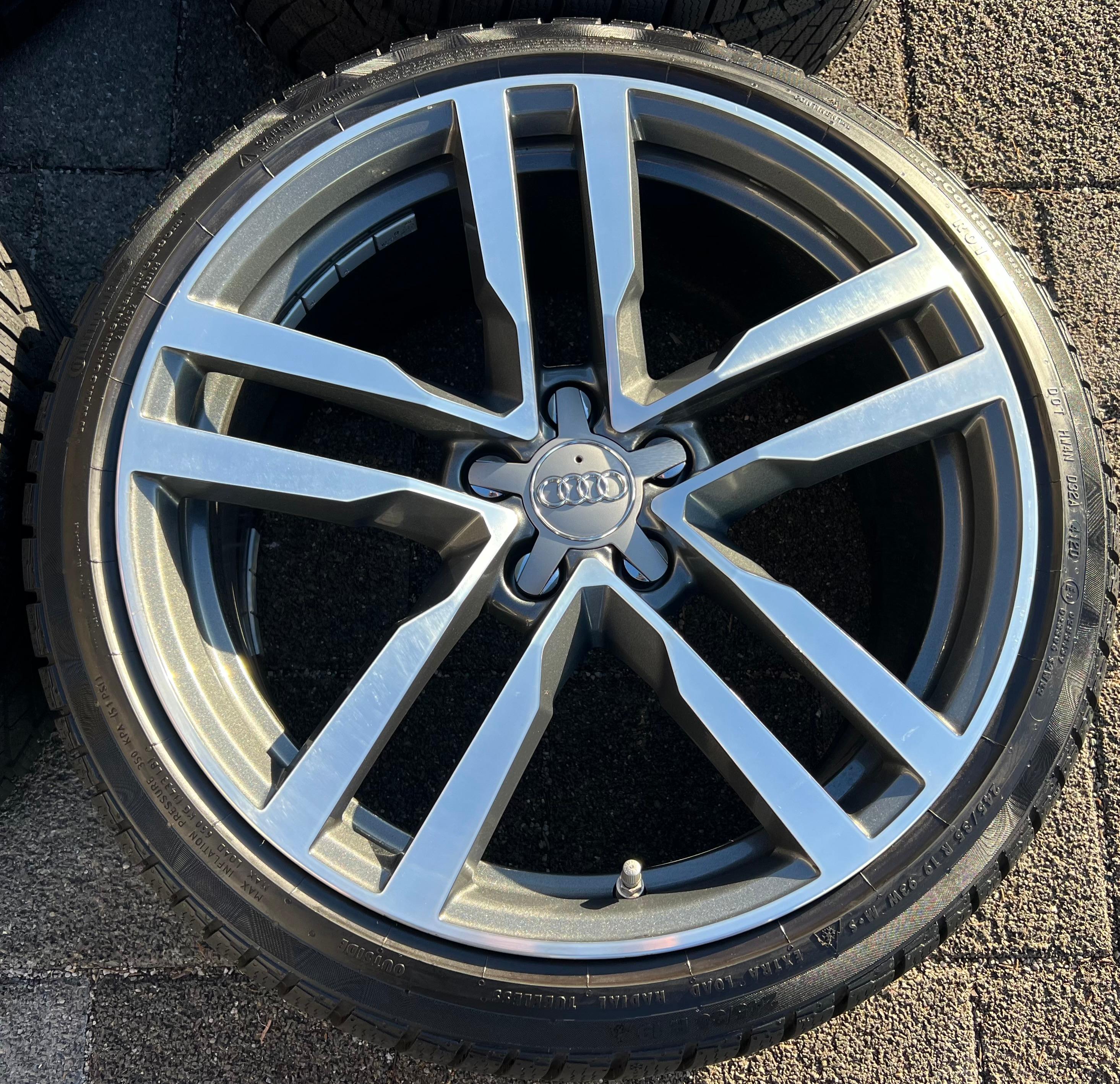 4 ORIGINAL 19" ALU WINTERRÄDER AUDI TT TTS 8S 8S0601025F 9x19 ET52 CONTINENTAL  FREIHAUS