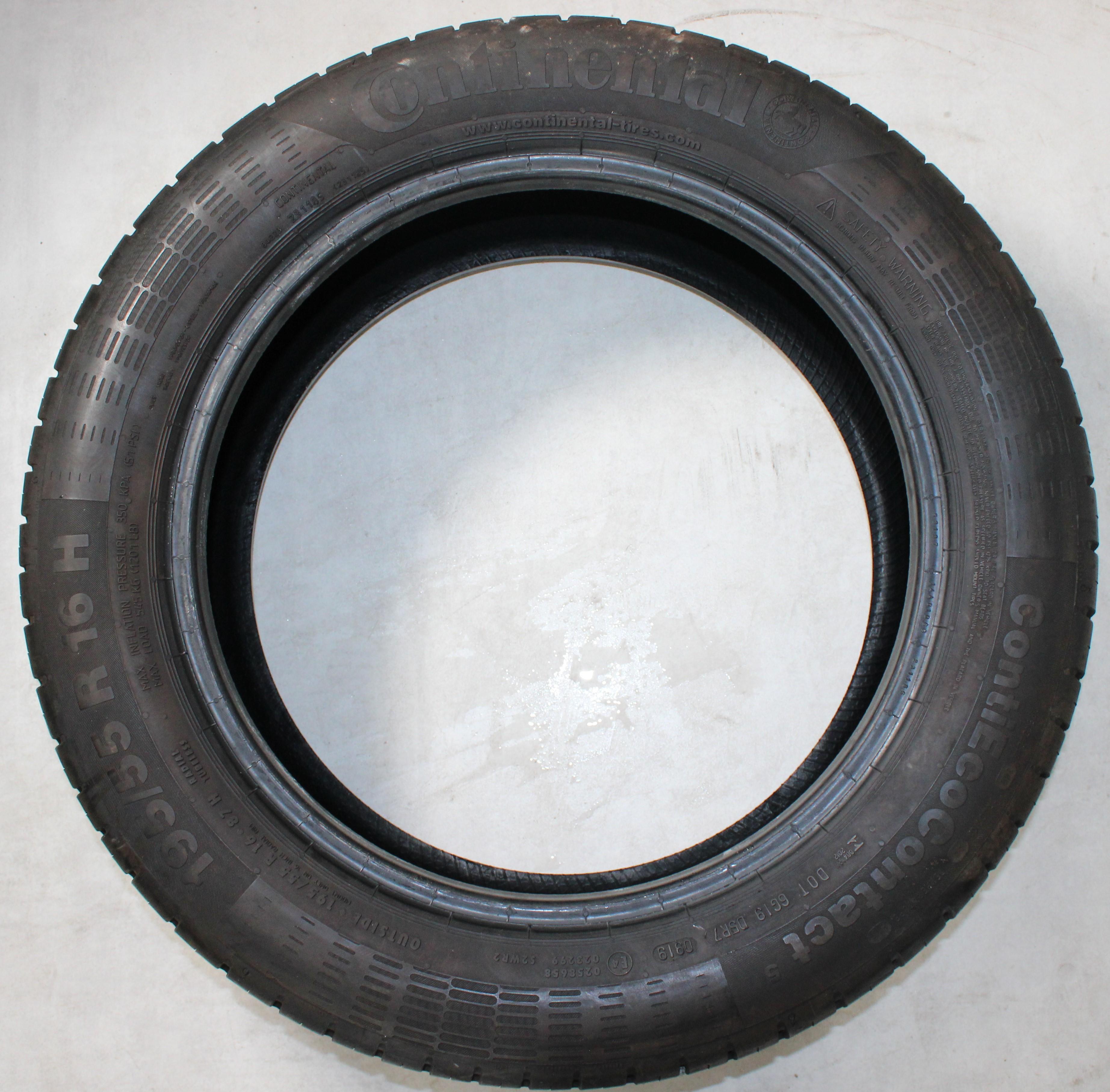 4 x 195/55R16 87H Sommerreifen Continental  Eco Contact 5 6,5-7mm 2019