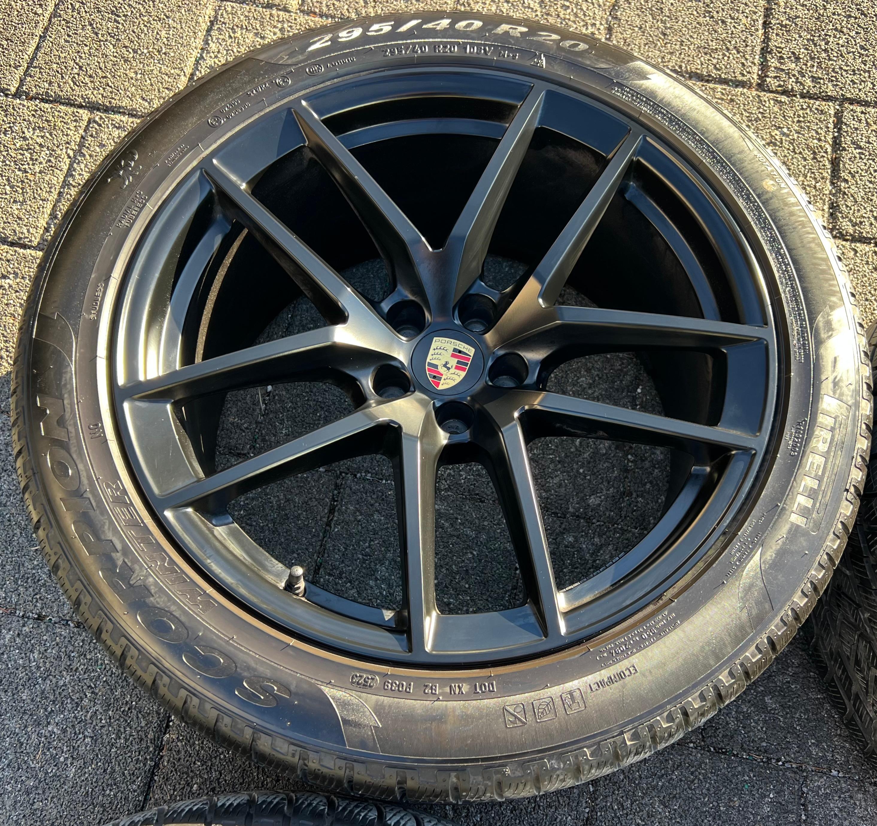 4 RUEDAS DE ALEACIÓN ORIGINALES DE 20" DE INVIERNO PARA PORSCHE MACAN 265/45R20 104V 295/40R20 106V RDKS