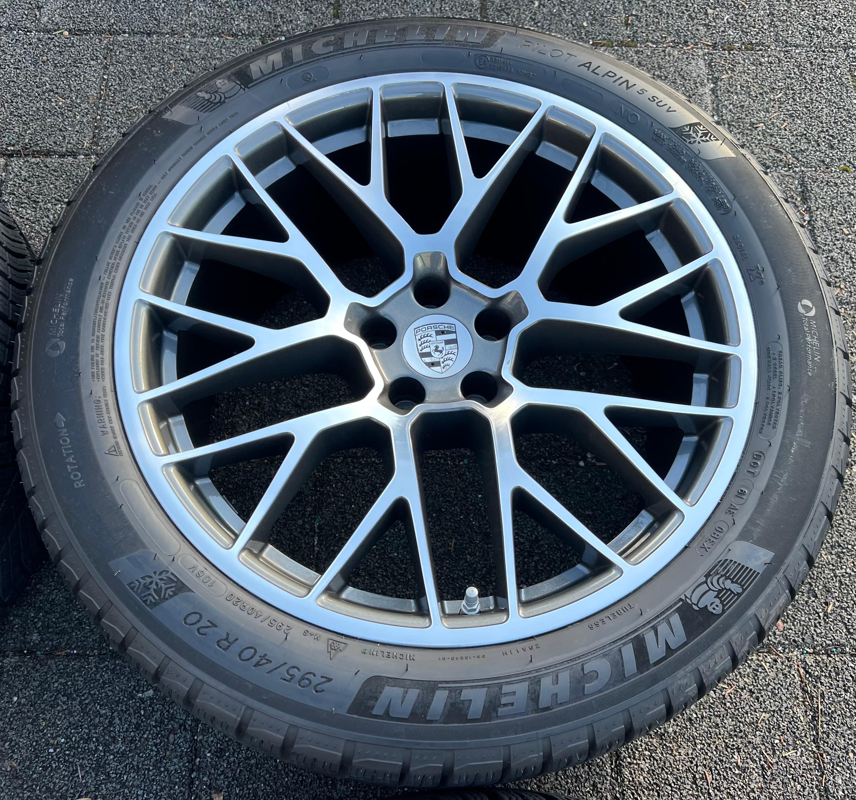 4 ORIGINAL 20" ALU WINTERRÄDER PORSCHE MACAN I & II RS SPYDER FELGEN MICHELIN