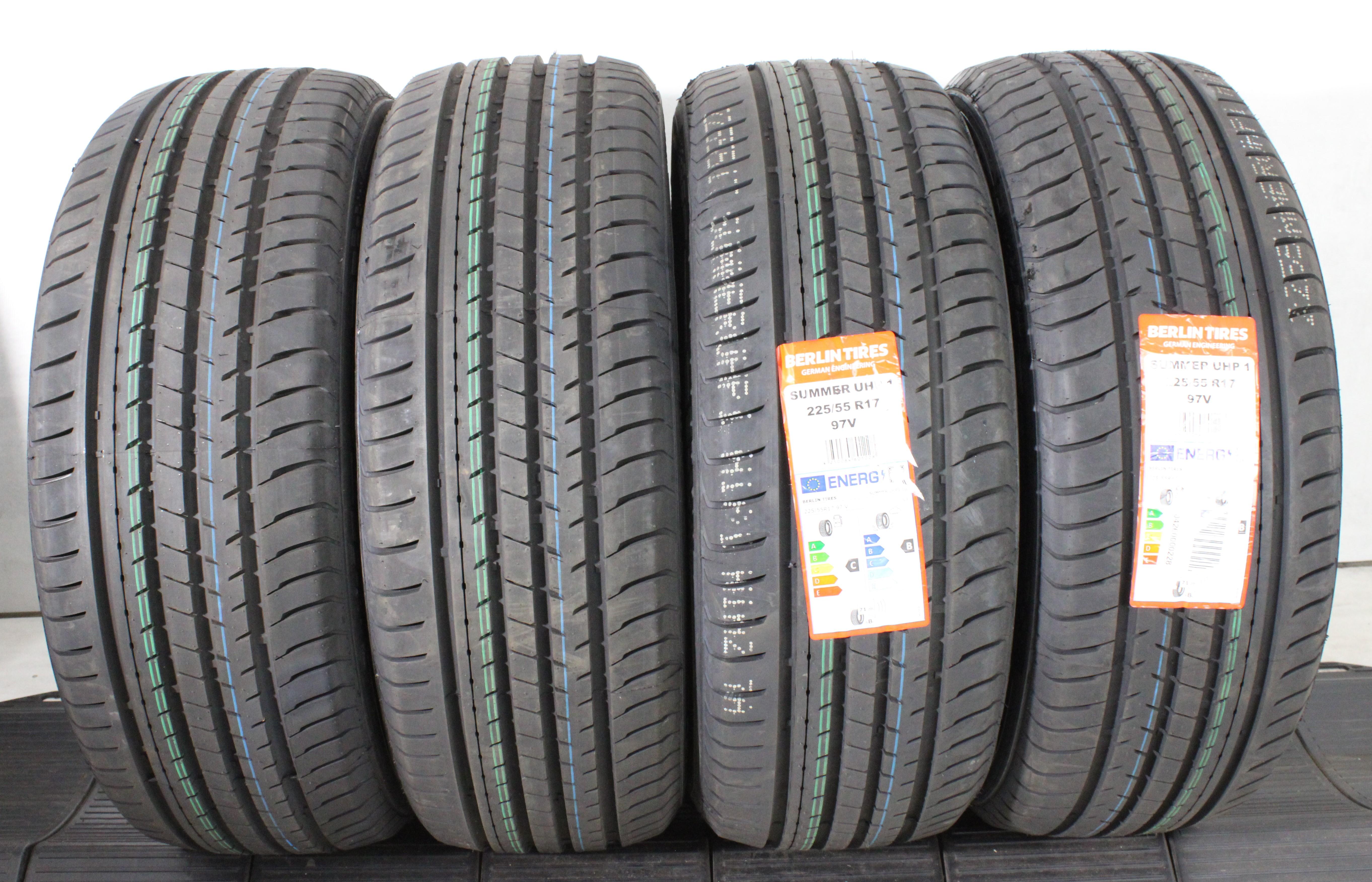 4 neumáticos de verano 225/55R17 97V «Berlin Tires Summer UHP1» 2025