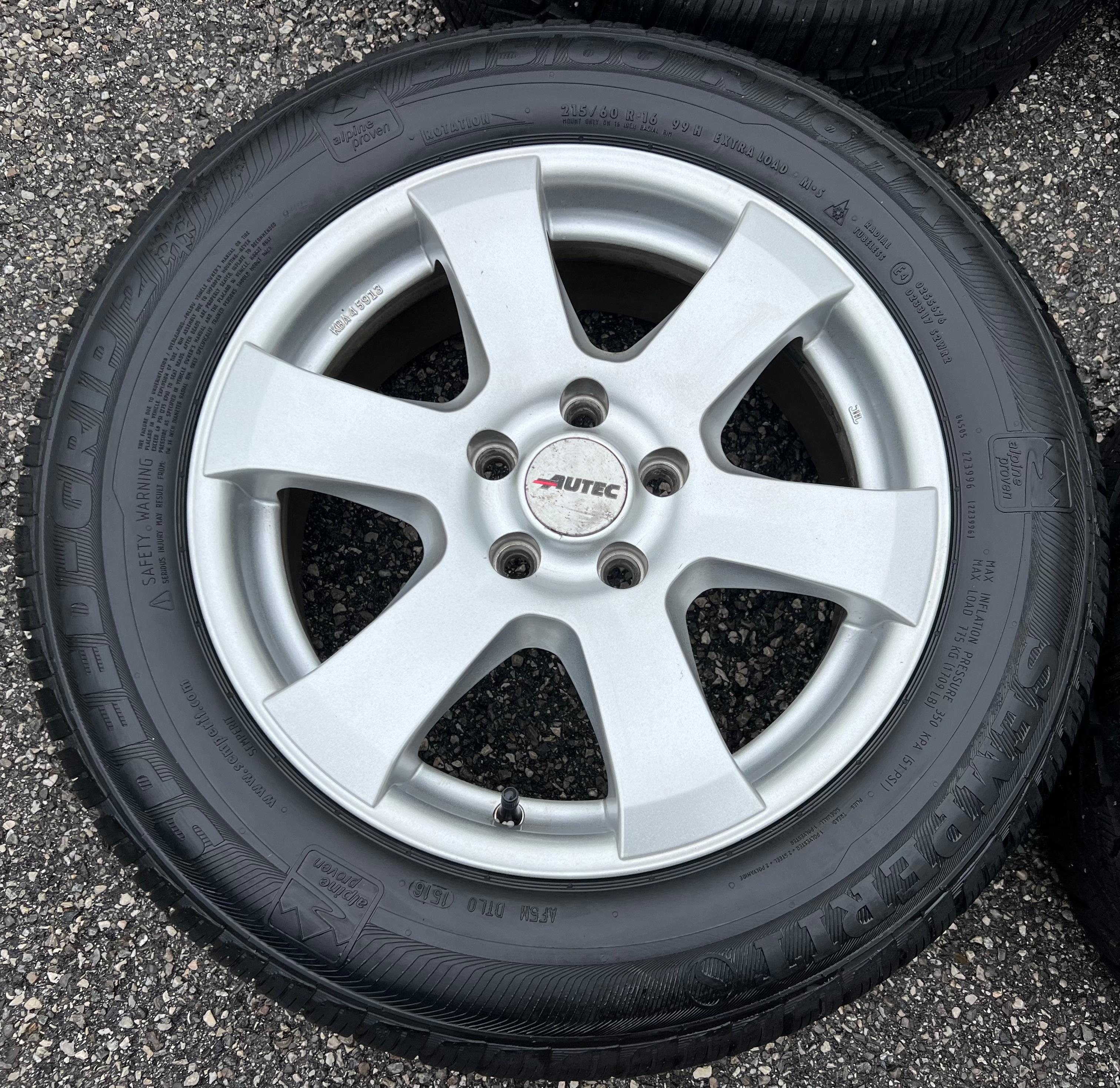 4 ALU 16" WINTERRÄDER PEUGEOT 508 607 215/60R16 99H SEMPERIT FREIHAUS