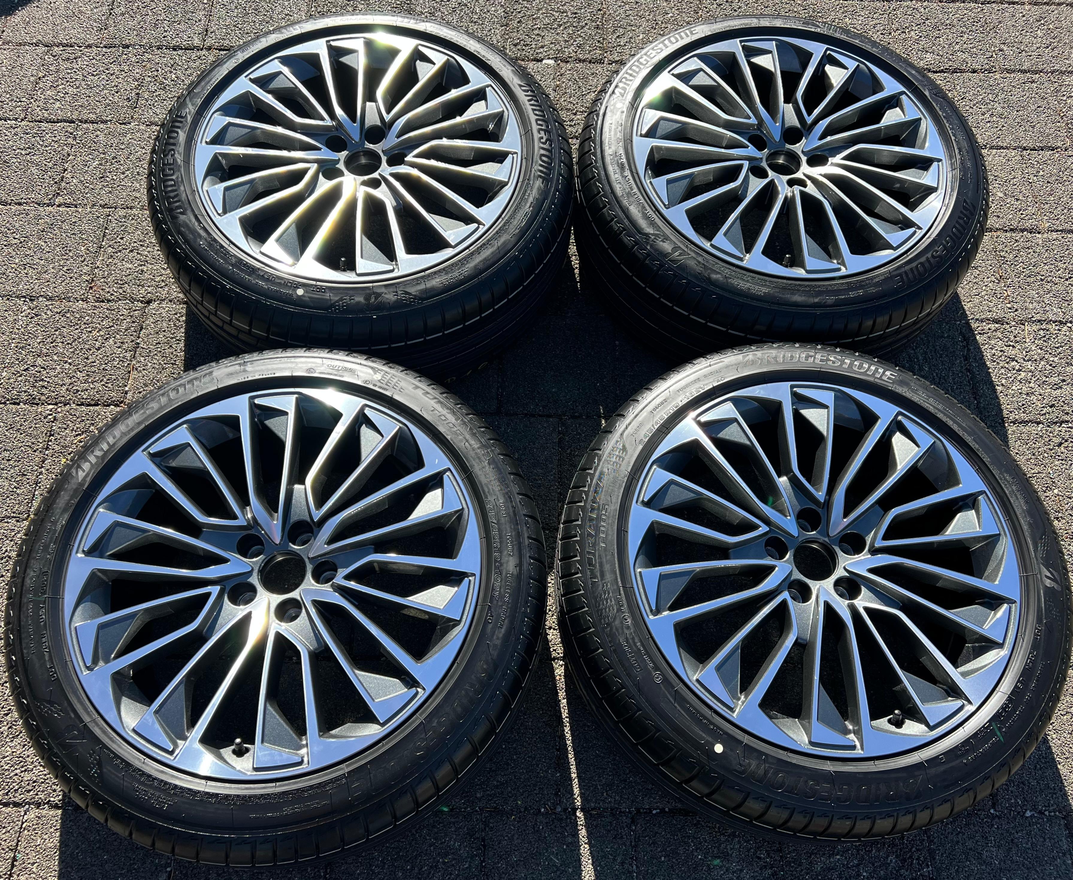 4 ORIGINAL 19" ALU SOMMERRÄDER AUDI A7 S7 4K 4K8601025T 245/45R19 102Y BRIDGESTONE