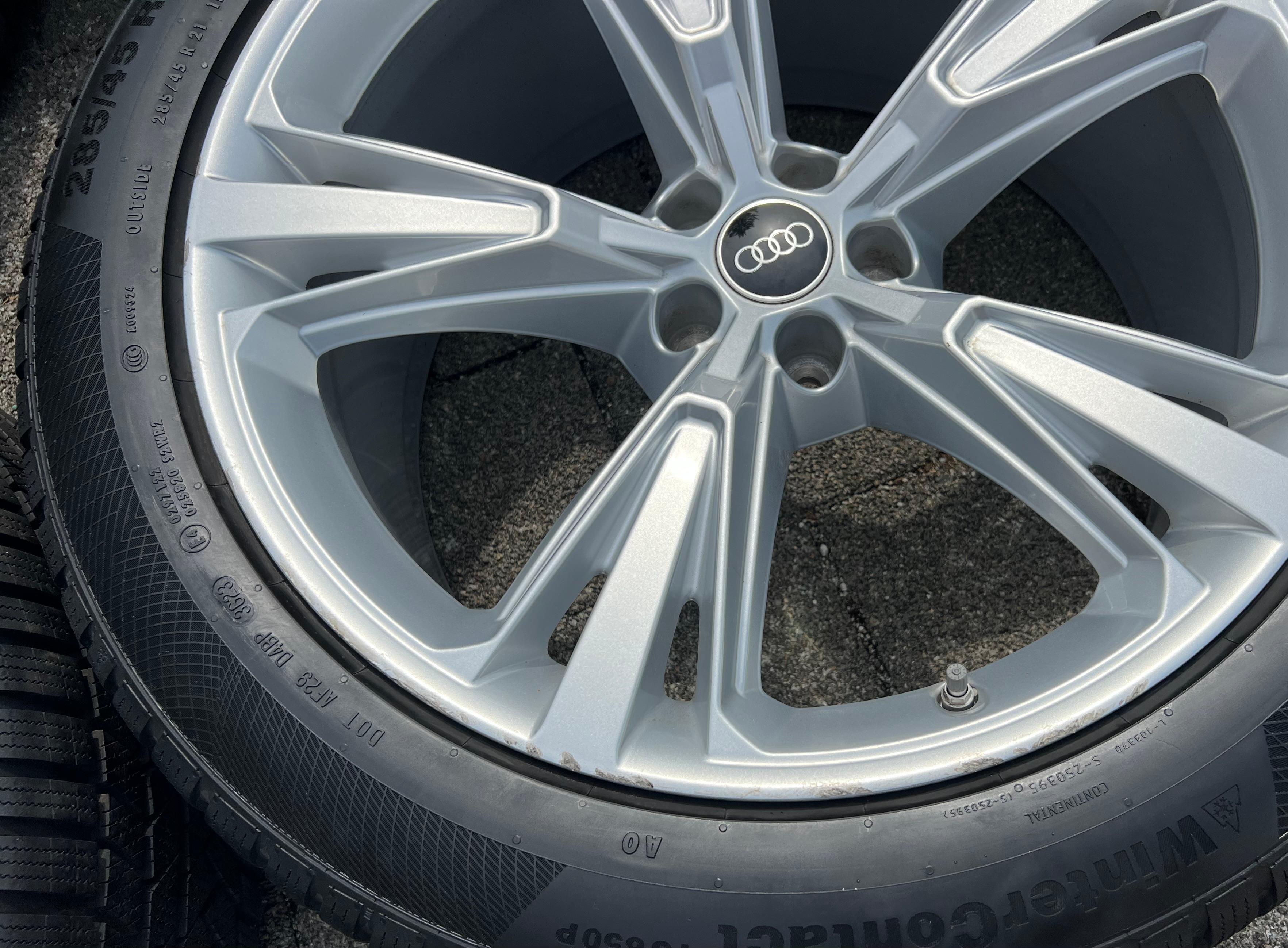 4 ORIGINAL 21" ALU WINTERRÄDER AUDI Q8 SQ8 4M 4M8601025H 285/45R21 113V CONTINENTAL FREIHAUS