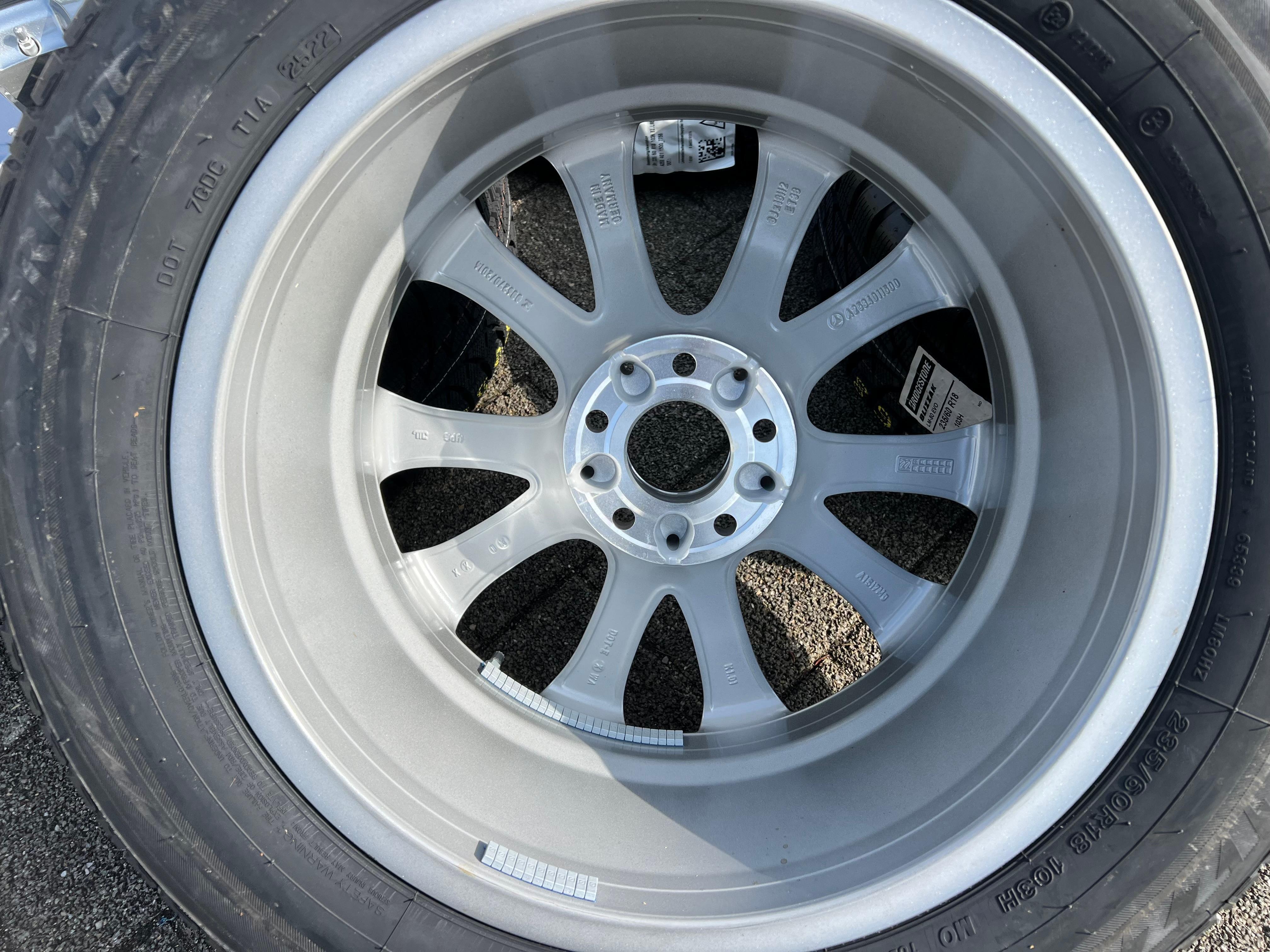 4 LLANTAS DE ALEACIÓN ORIGINALES DE 18" PARA INVIERNO MERCEDES BENZ GLC X253 W253 A2534011500 235/60R18