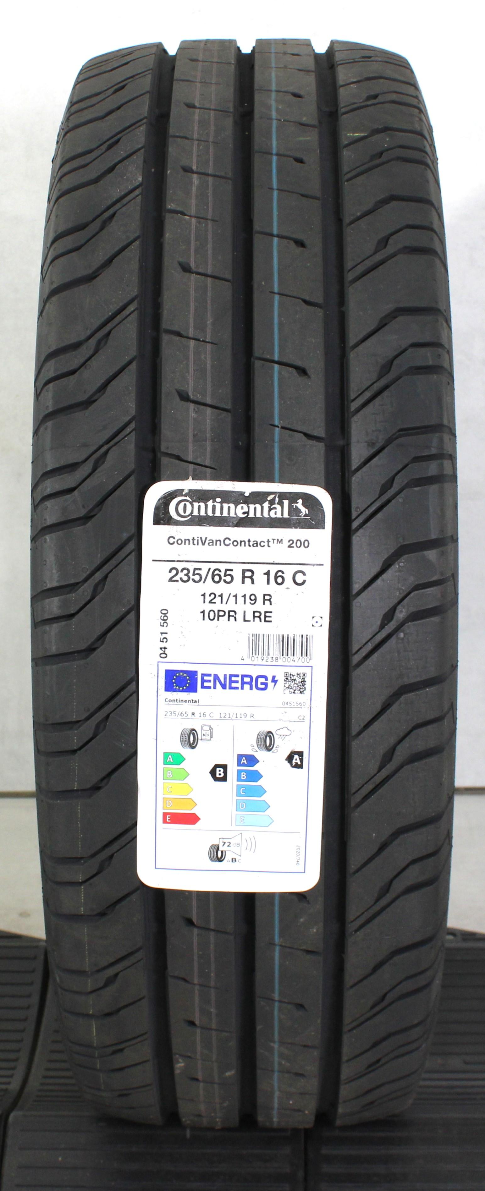 1 x 235/65R16C 121/119R Sommerreifen Continental Van Contact 200 2022 NEU