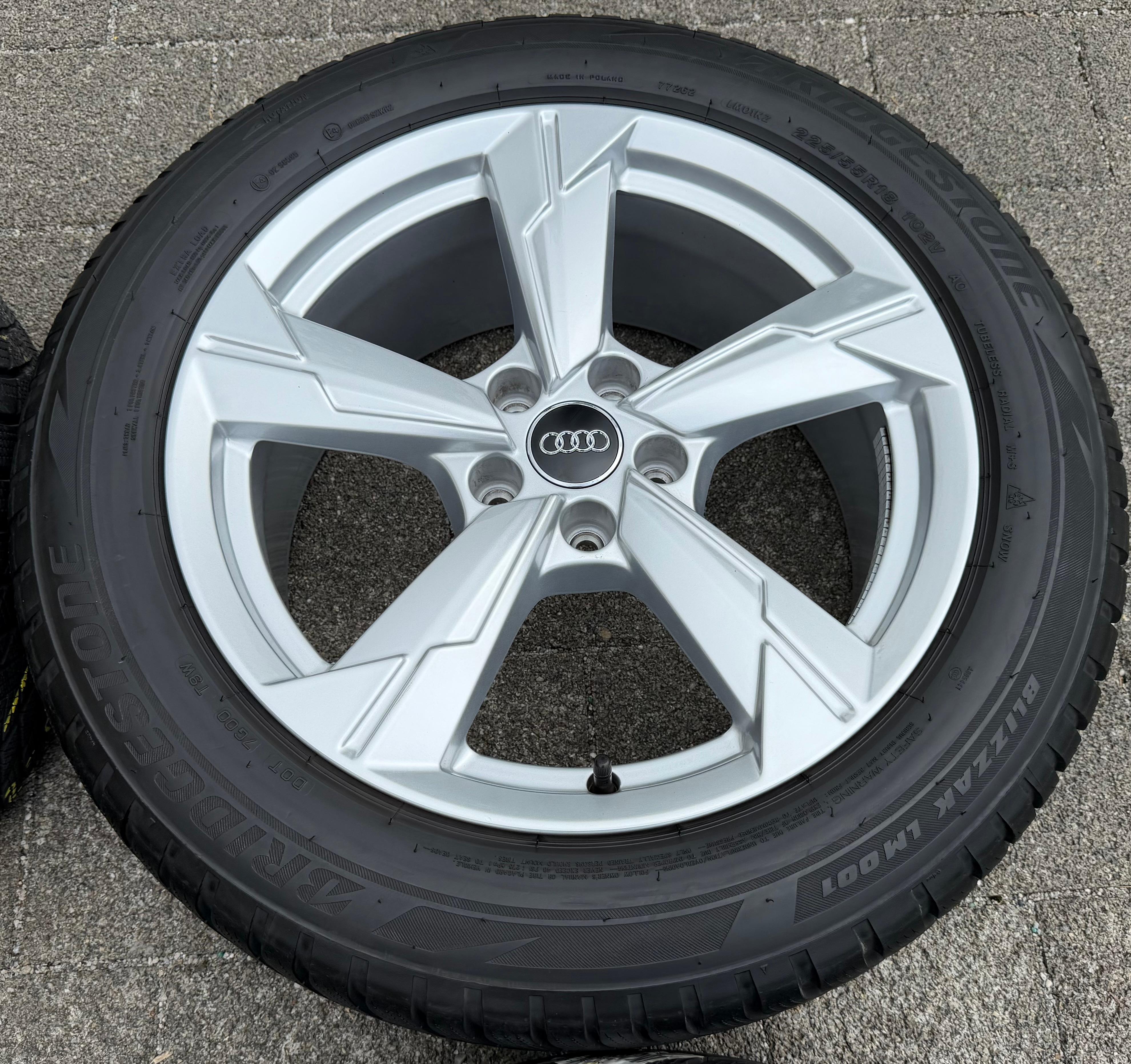 4 ORIGINAL 18" ALU WINTERRÄDER AUDI A6 4K C8 225/55R18 102V BRIDGESTONE 2023