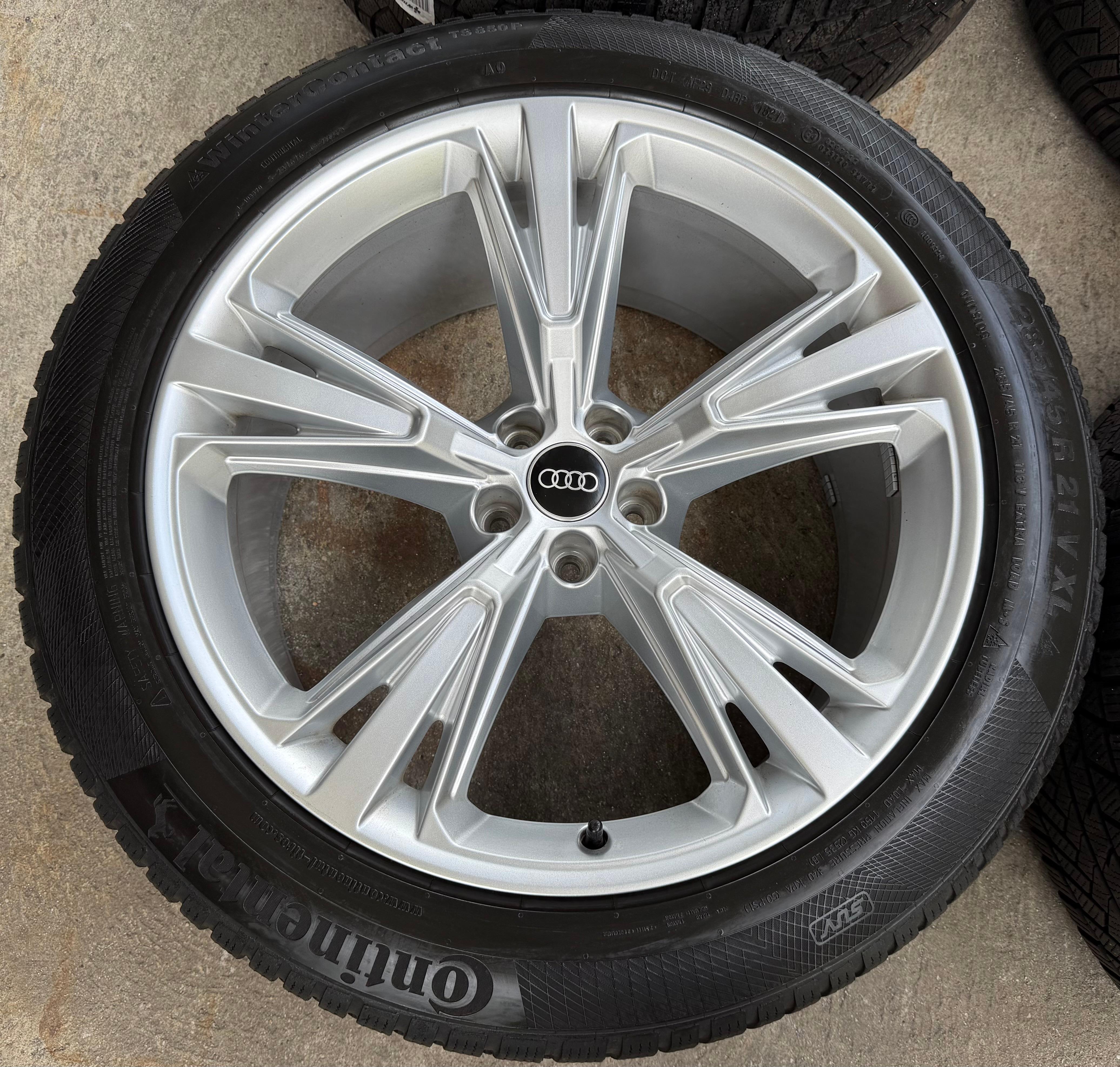 4 Original 21" Alu Winterräder Audi Q8 SQ8 4M 4M8601025H 285/45R21 113V Continental
