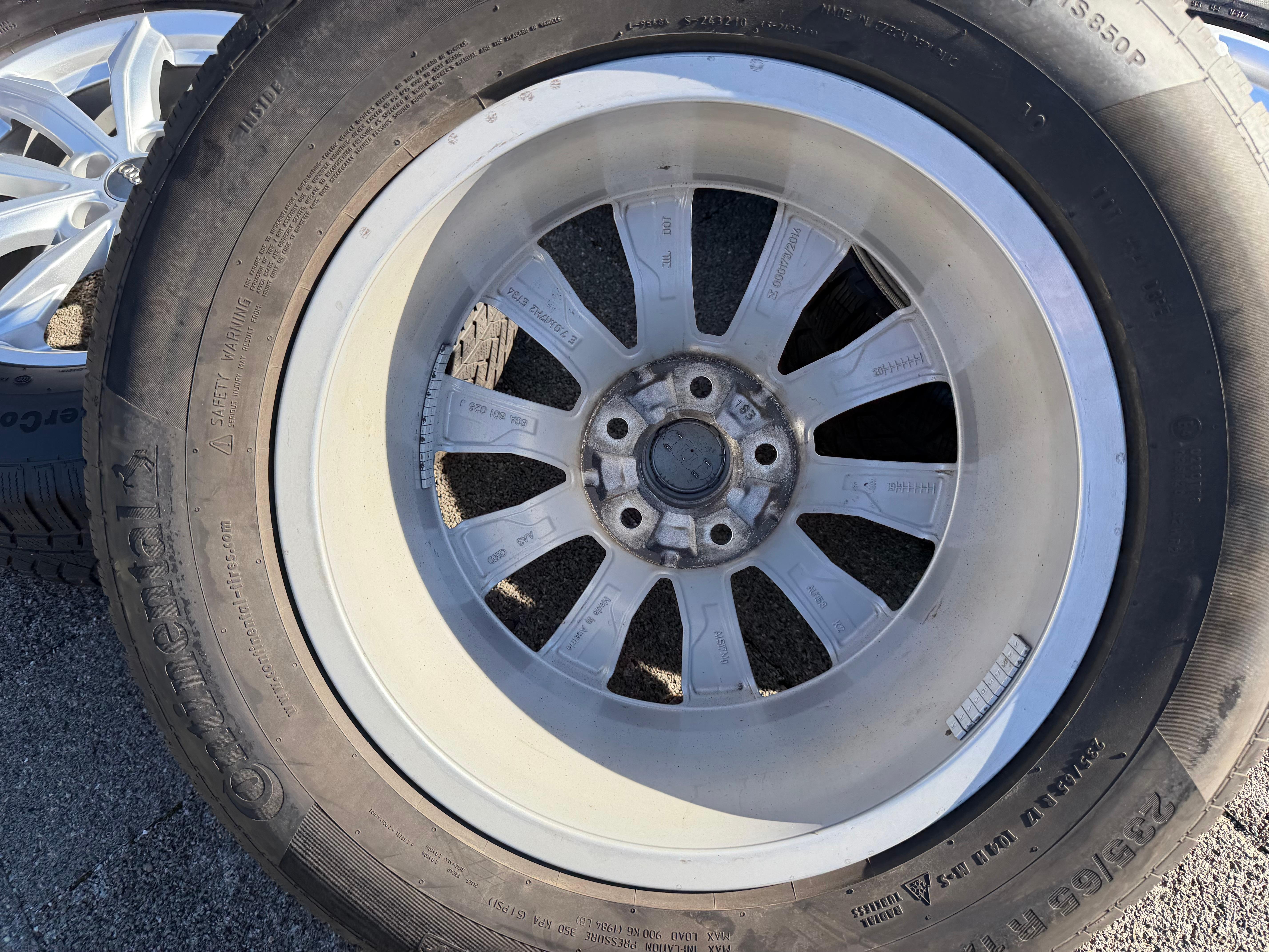 4 Original 17" Alu Winterräder Audi Q5 FY 80A601025J 7x17 ET34 235/65R17 104H