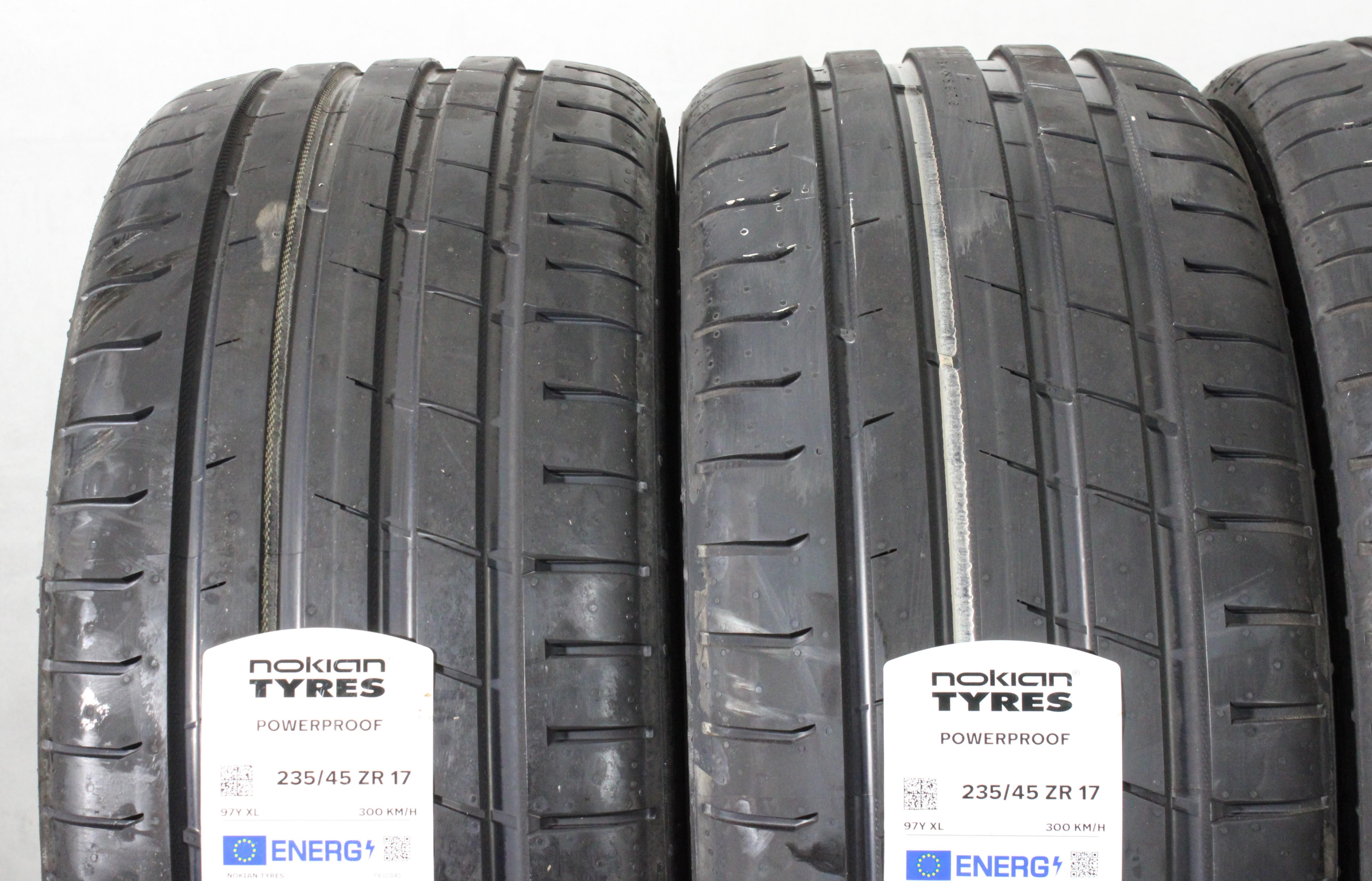 4 neumáticos de verano Nokian Powerproof 2021 XL, 235/45R17 97Y