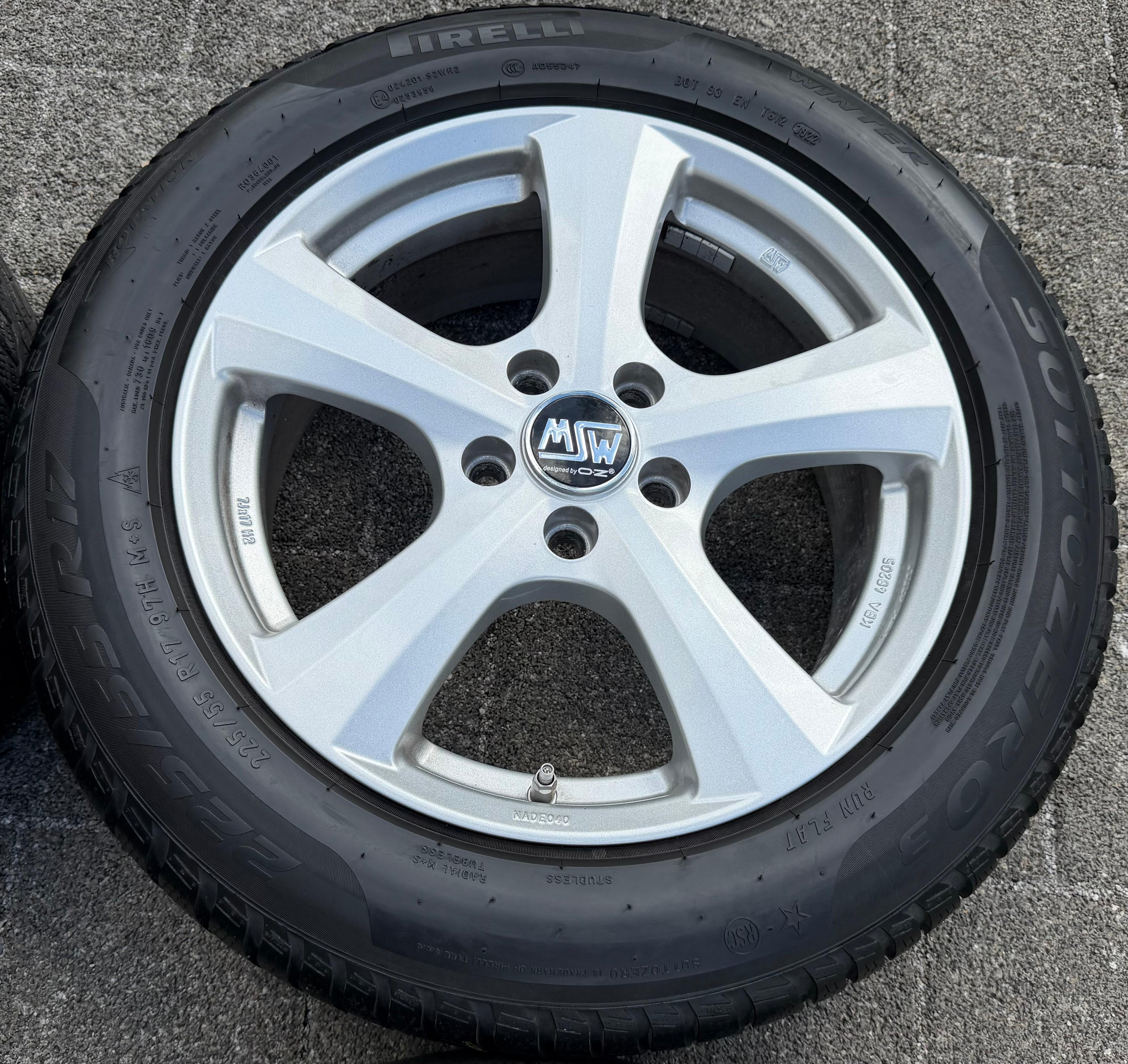 4 roues hiver en aluminium 17" BMW X1 F48 X2 F39 Mini Countryman F60 225/55R17 97H RDKS