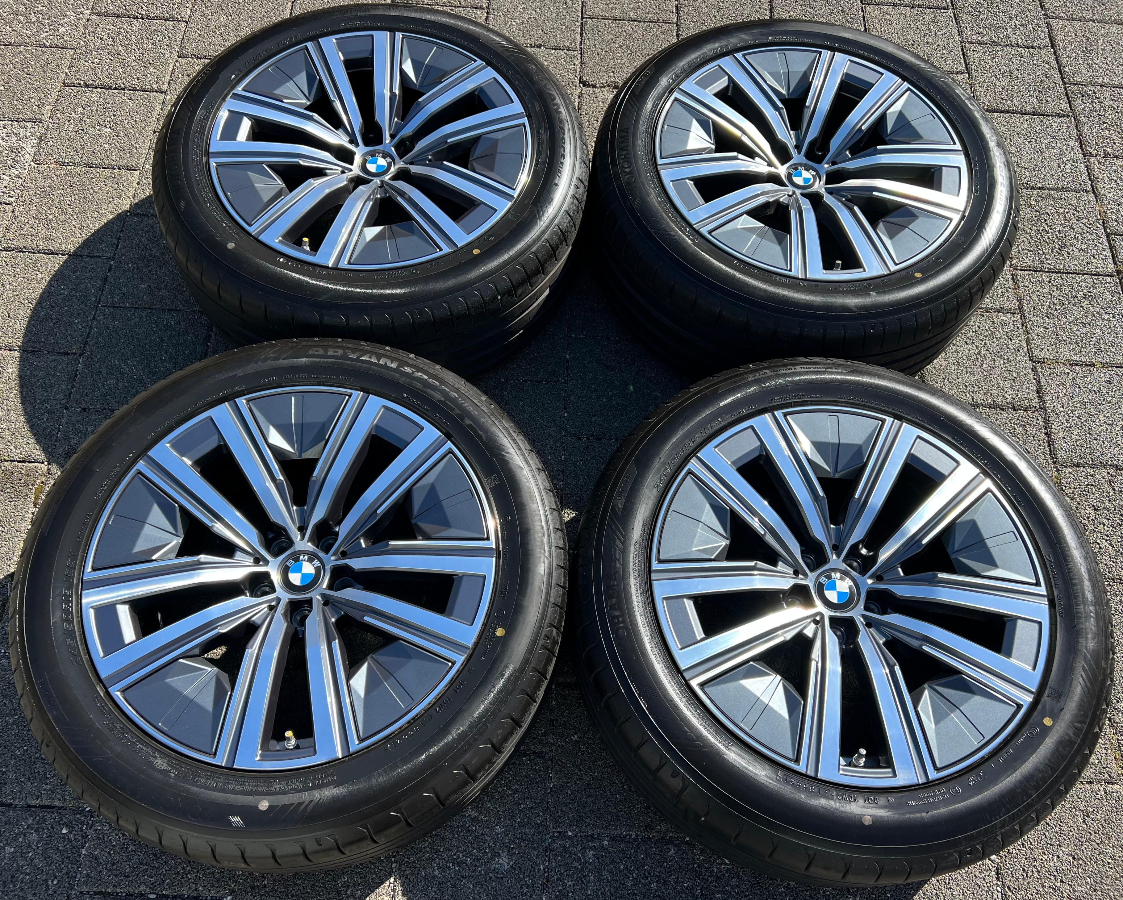 4 CERCHI IN ALLUMINIO ORIGINALI DA 19" SOMMER PER BMW SERIE 7 G70 E X3 G45 STYLING 904 245/50R19 105Y 2022
