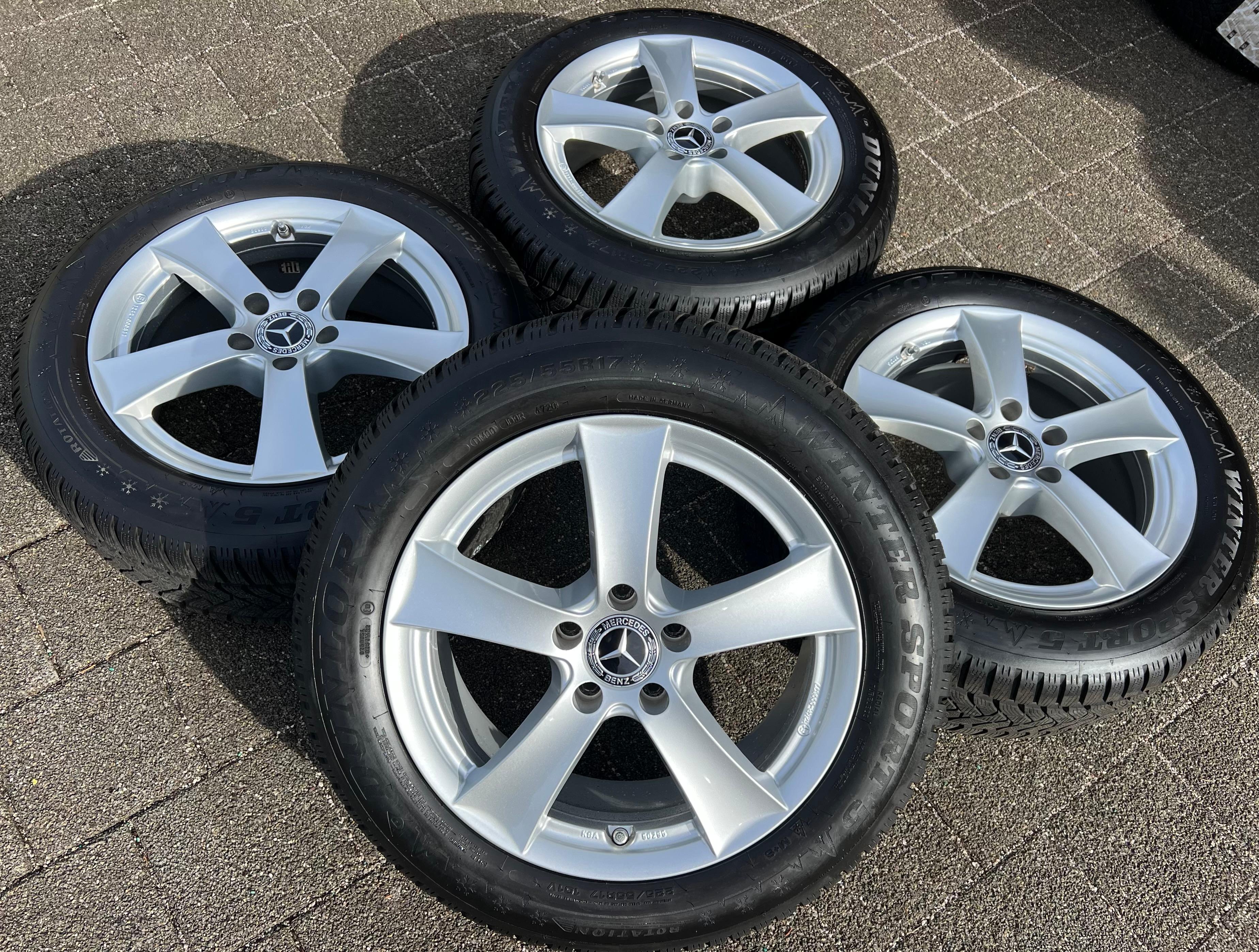 4 ALU 17" WINTERRÄDER MERCEDES E-KLASSE W213 R1ES R1EC 225/55R17 101V RDKS