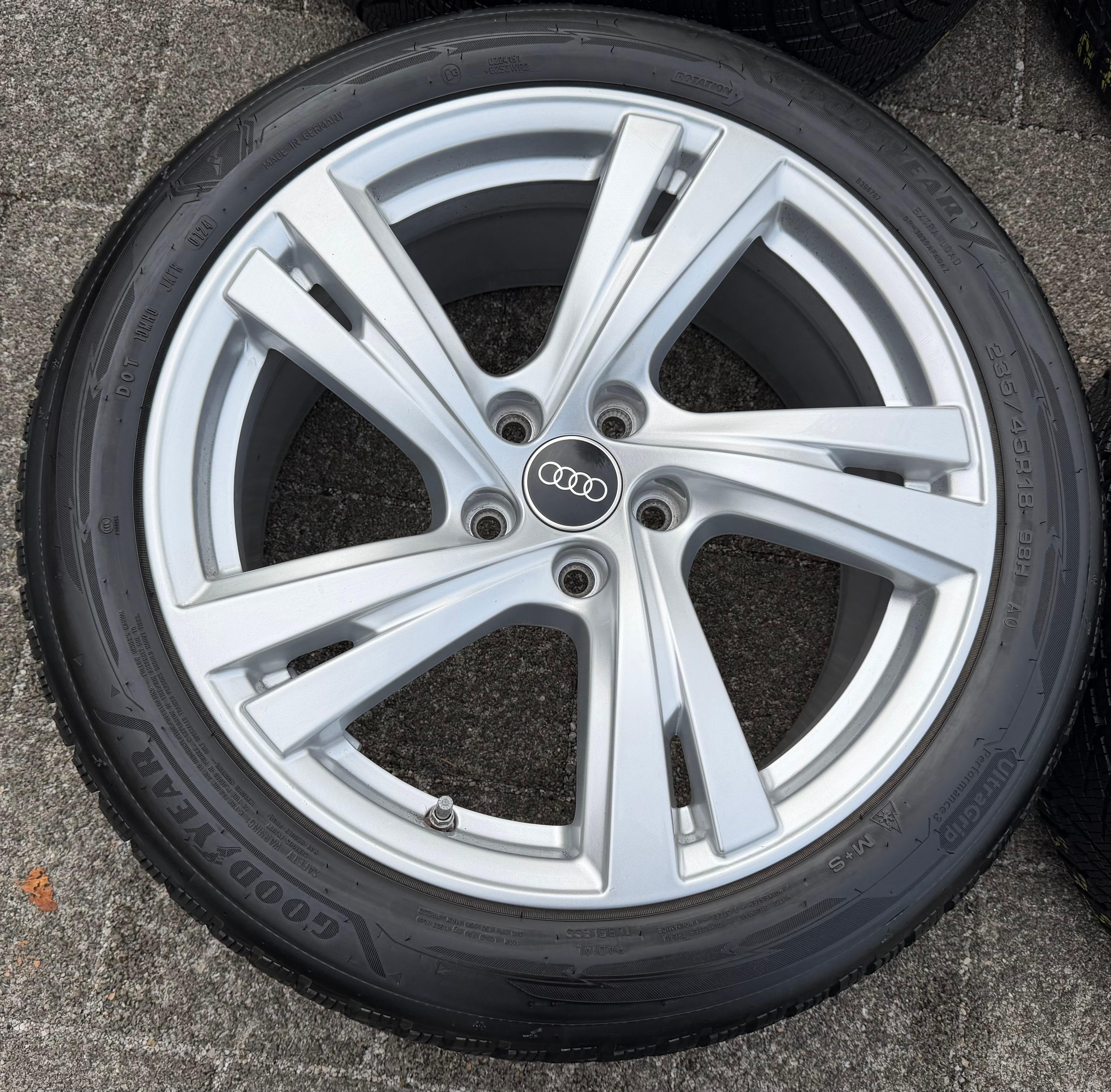 4 ORIGINAL 18" ALU WINTERRÄDER AUDI A5 S5 FU2 B10 8B3601025C 235/45R18 98H 2024