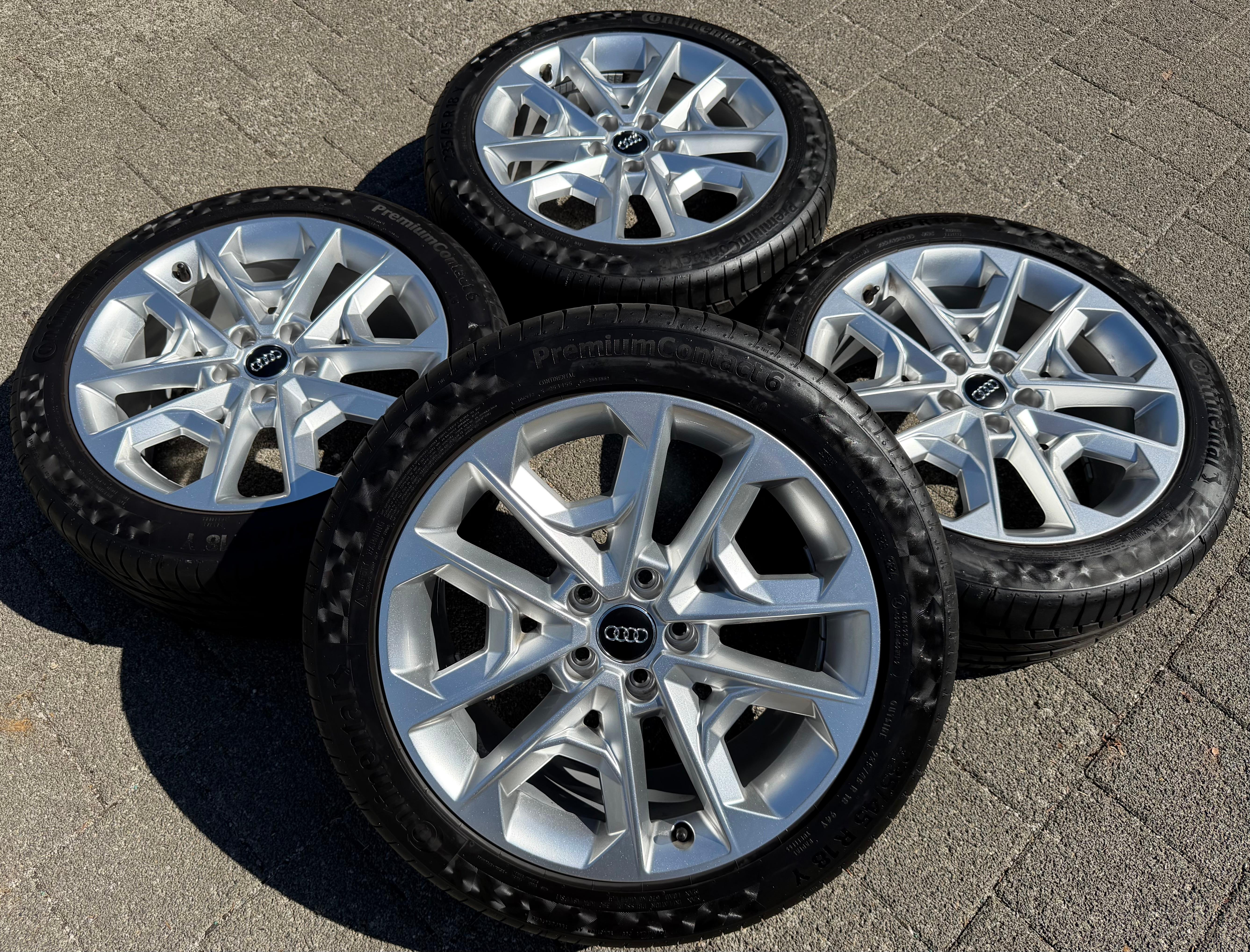 4 Original 18" Alu Sommerräder Audi Q2 SQ2 81A601025R 235/45R18 94Y Continental