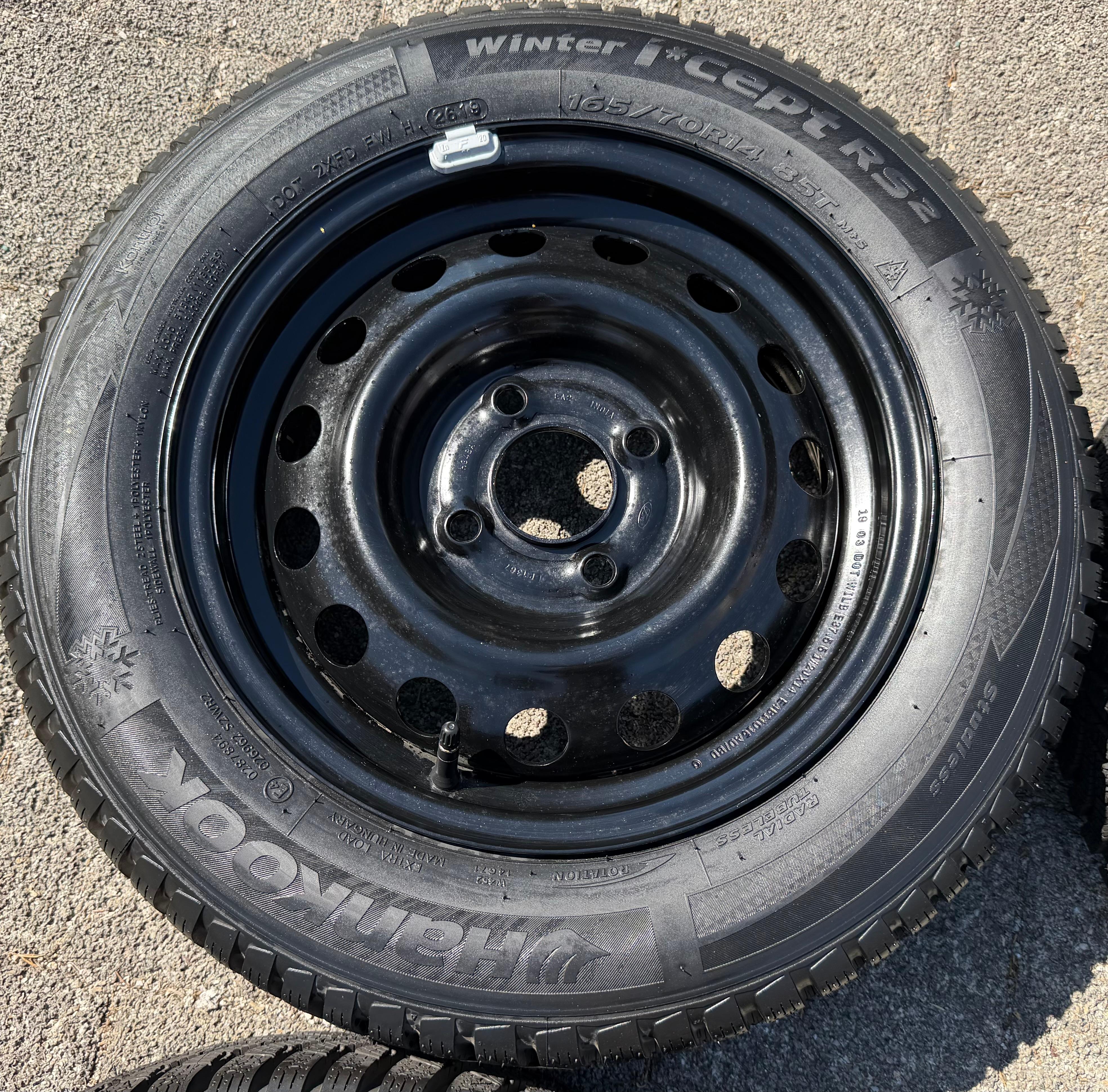 4 Original 14" Winterräder Ford KA KA+ 165/70R14 85T Hankook RKDS