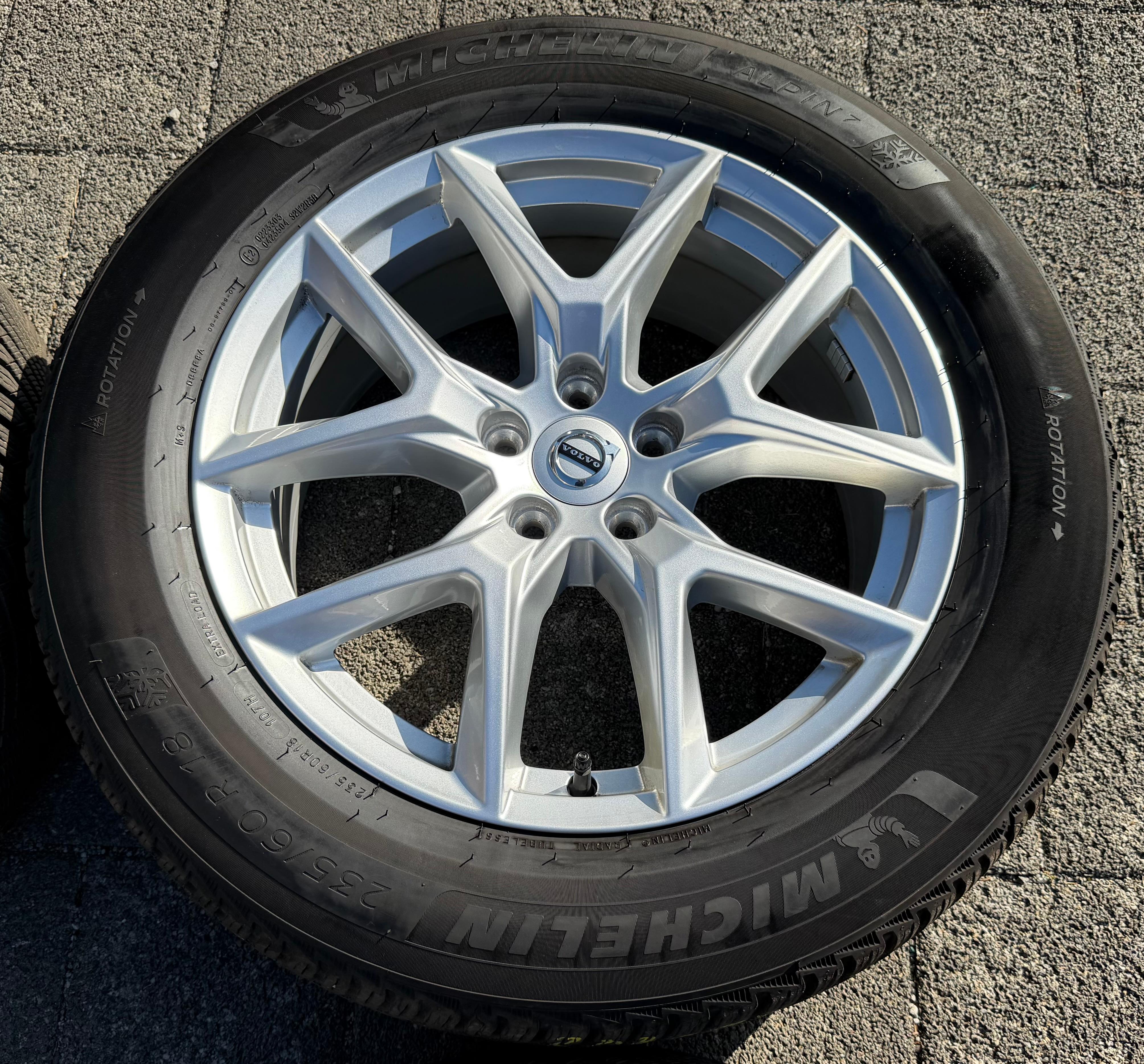 4 Original 18" Alu Winterräder Volvo XC60 II 31423851 235/60R18 107H Michelin 2025