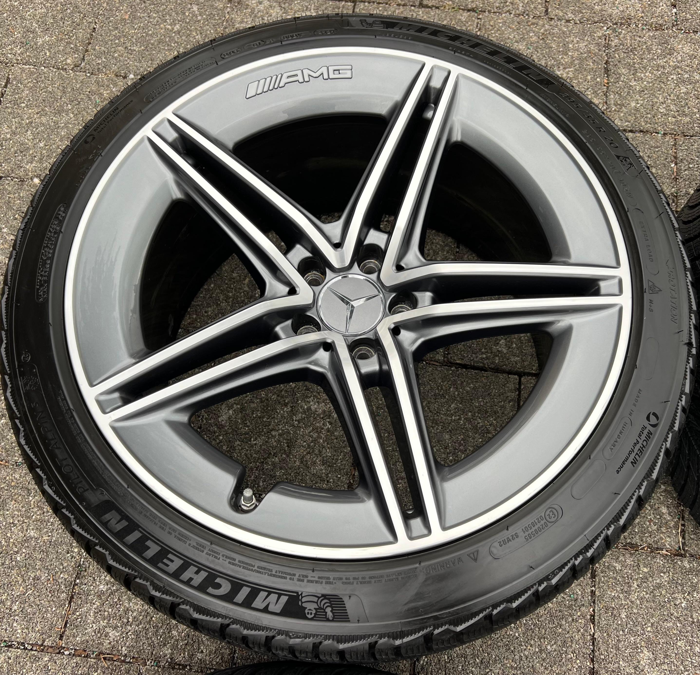 4 ORIGINELE 20" LICHTMETALEN WINTERWIELEN MERCEDES BENZ AMG GT X290 A2904010400 A2904010500