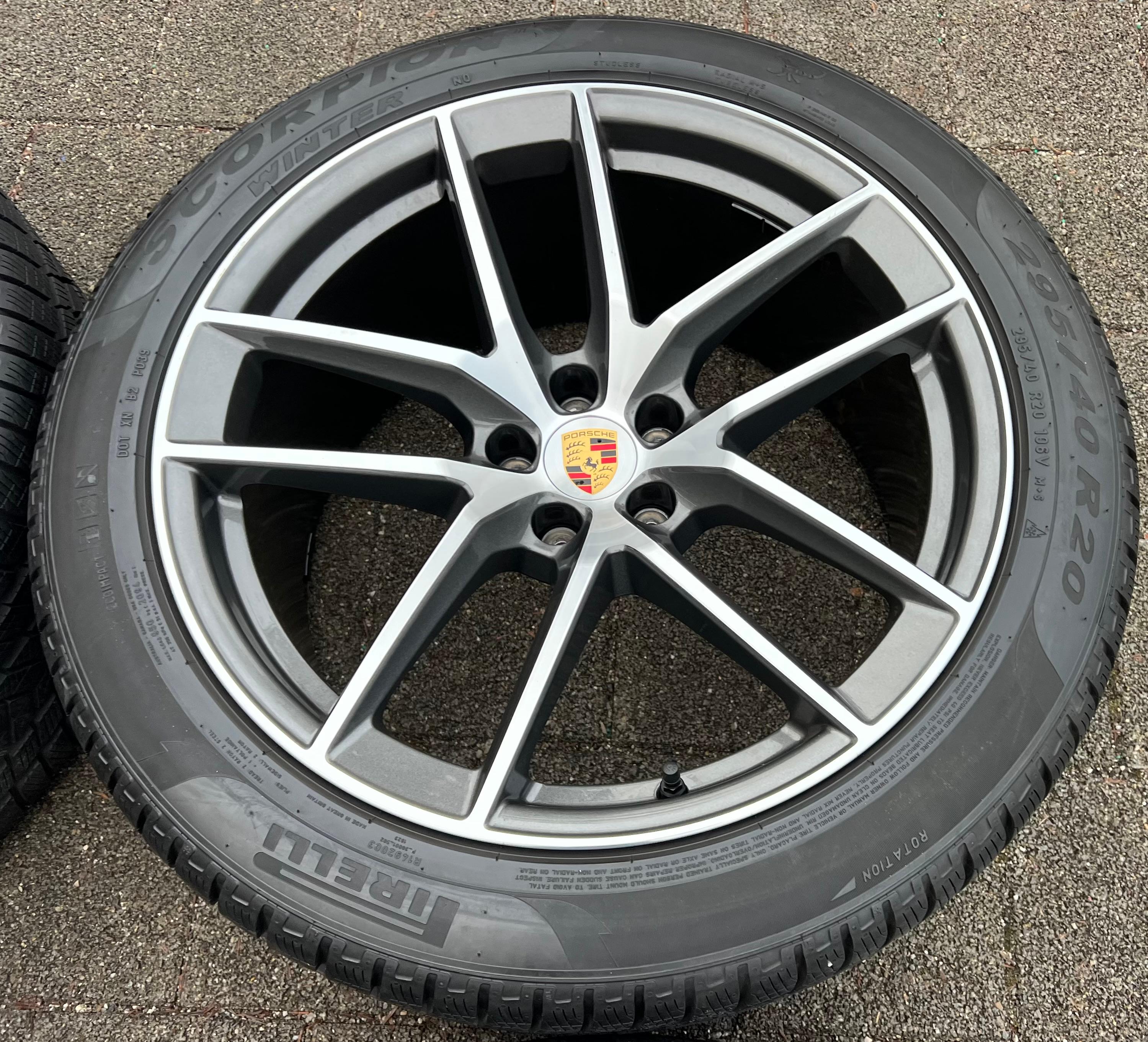 4 ORIGINAL 20" ALU WINTERRÄDER PORSCHE MACAN 265/45R20 104V 295/40R20 106V RDKS