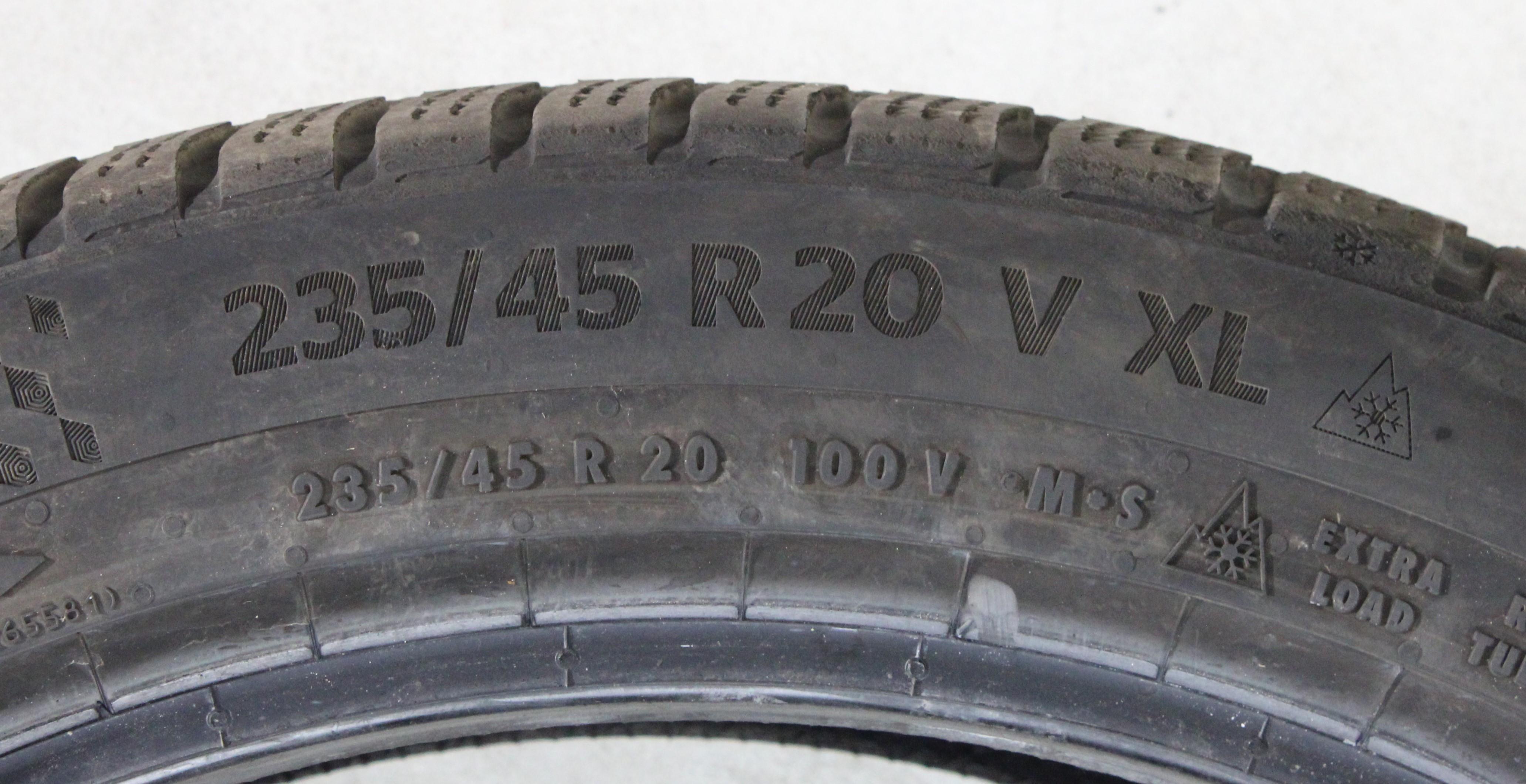 1 x 235/45R20 100V Neumático de invierno Continental Winter Contact TS870P 6,5-7 mm 2024