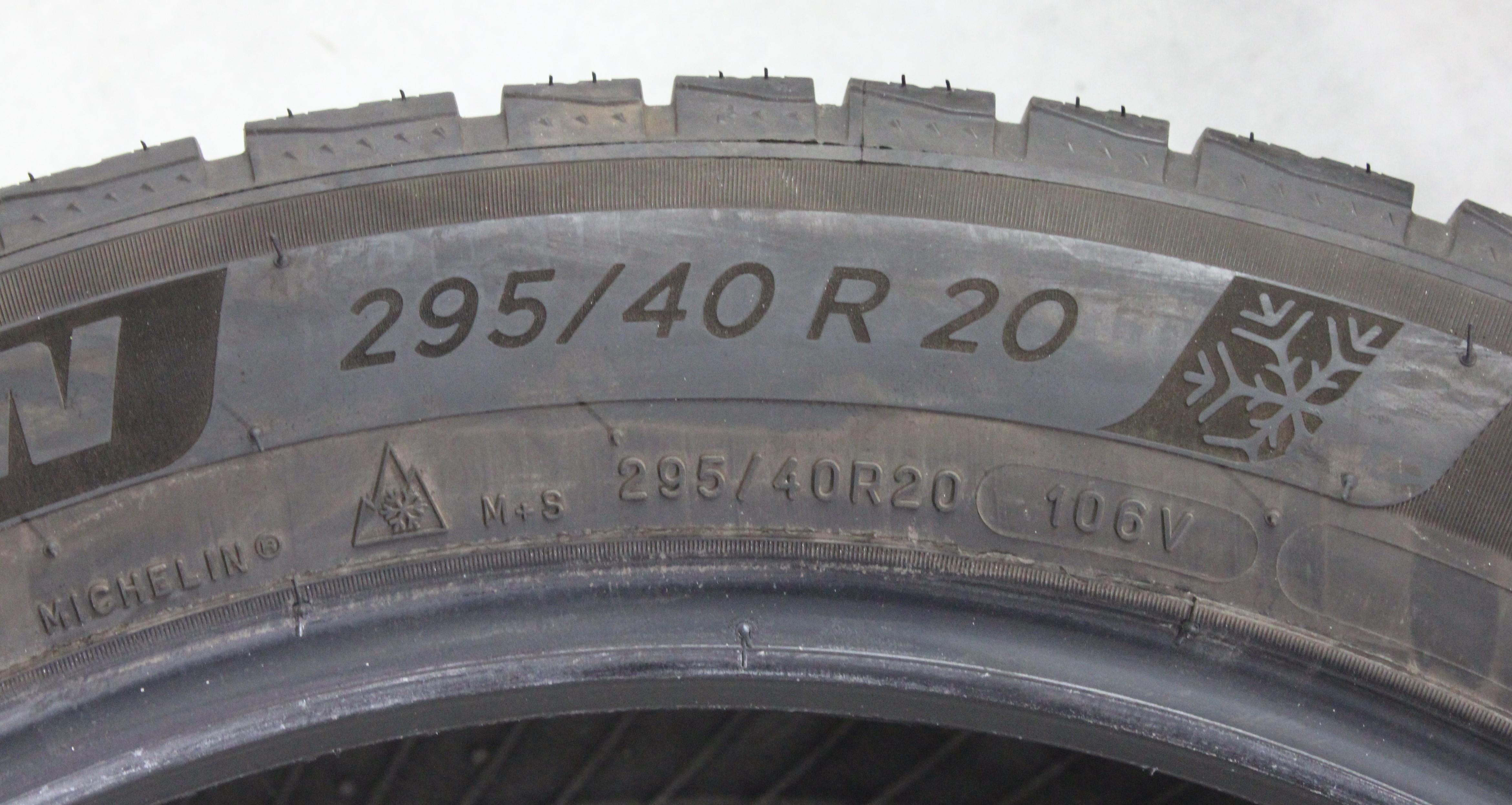 2 x 265/45R20 104V 2 x 295/40R20 106V Winterreifen Michelin Pilot Alpin 5 SUV 6,5mm 2020 N0
