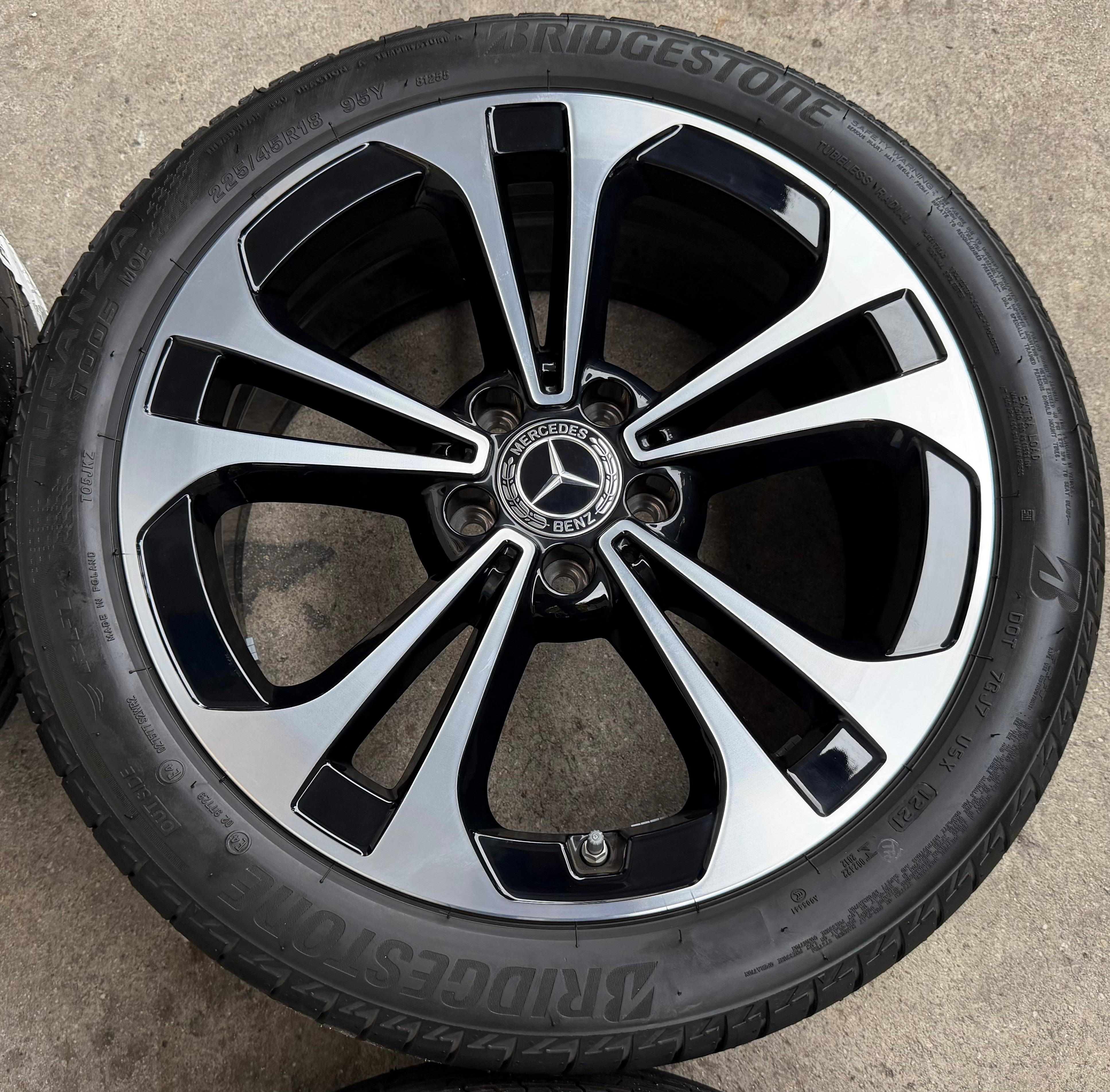 4 ruote estive originali in lega da 18" Mercedes Classe C W206 A2064016200 225/45R18 95Y