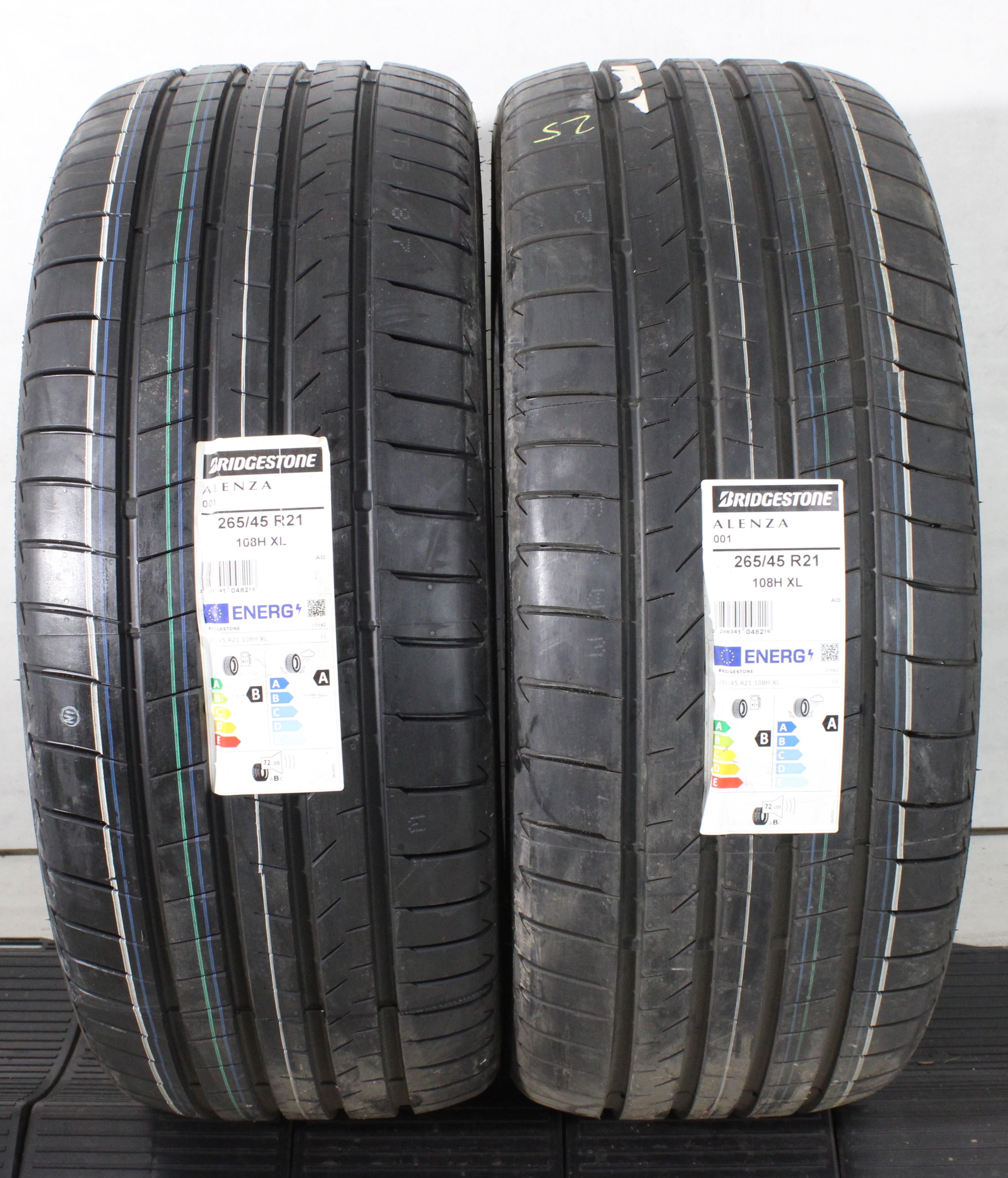 2 x 265/45R21 108H Sommerreifen Bridgestone Alenza 001 AO 2022 XL