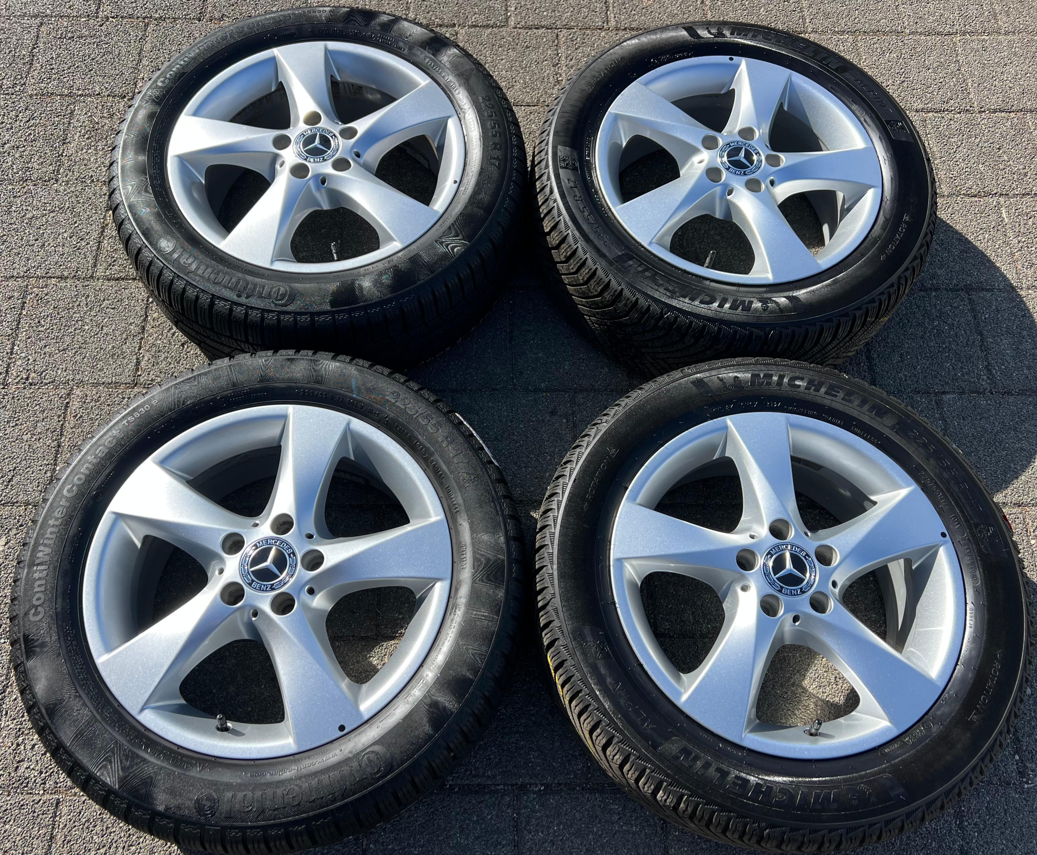 4 ORIGINAL 17" ALU WINTERRÄDER MERCEDES V-KLASSE VITO W447 A4474012200 225/55R17
