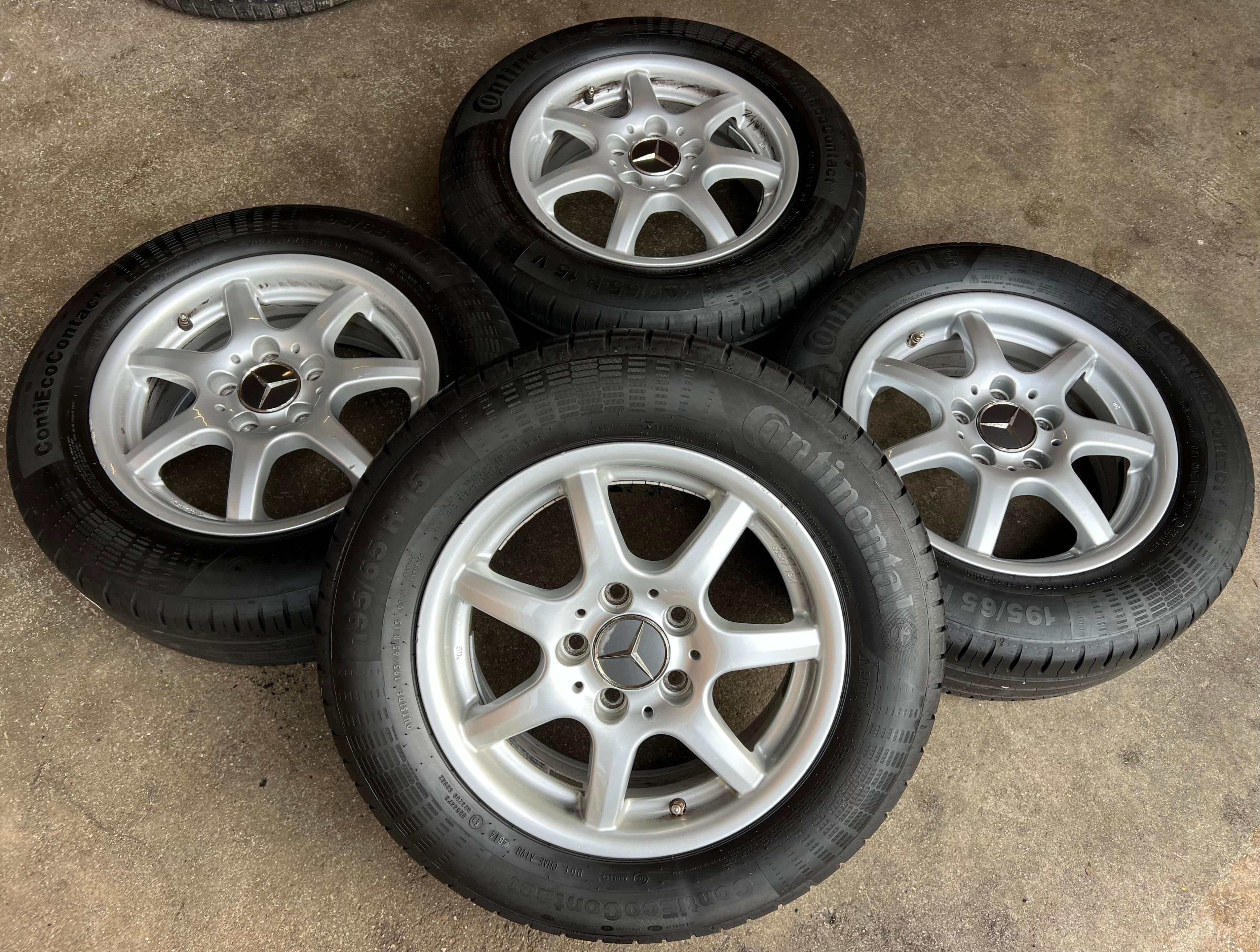 4 ALU SOMMERRÄDER MERCEDES BENZ B-KLASSE W245 195/65R15 91V FREIHAUS