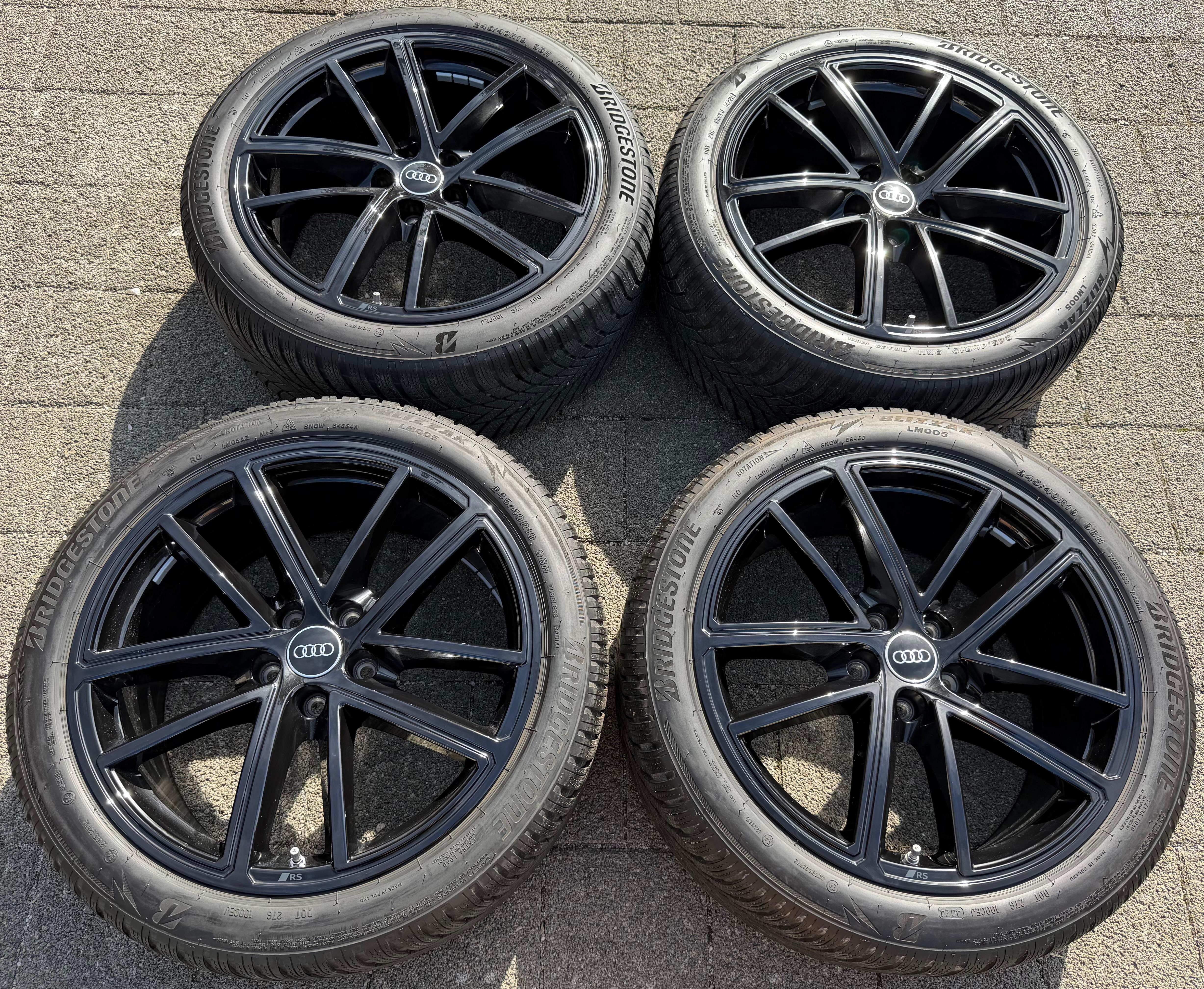 4 ORIGINAL 19" ALU WINTERRÄDER AUDI A5 S5 F2 B10 8B3601025BA 245/40R19 98H 2024