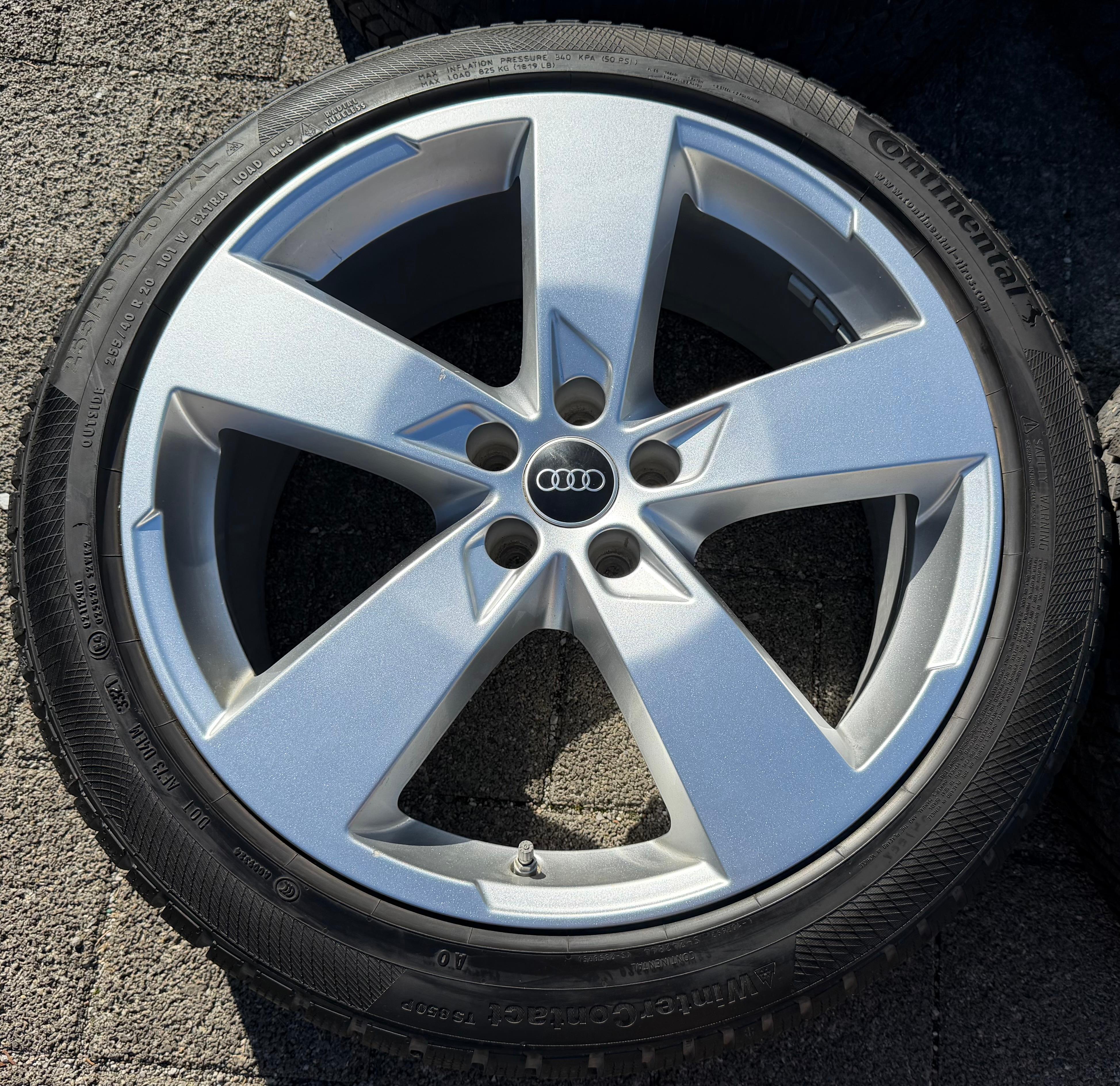 4 Original 20" Alu Winterräder Audi A6 S6 C8 F2 4K0601025K 255/40R20 101W Continental