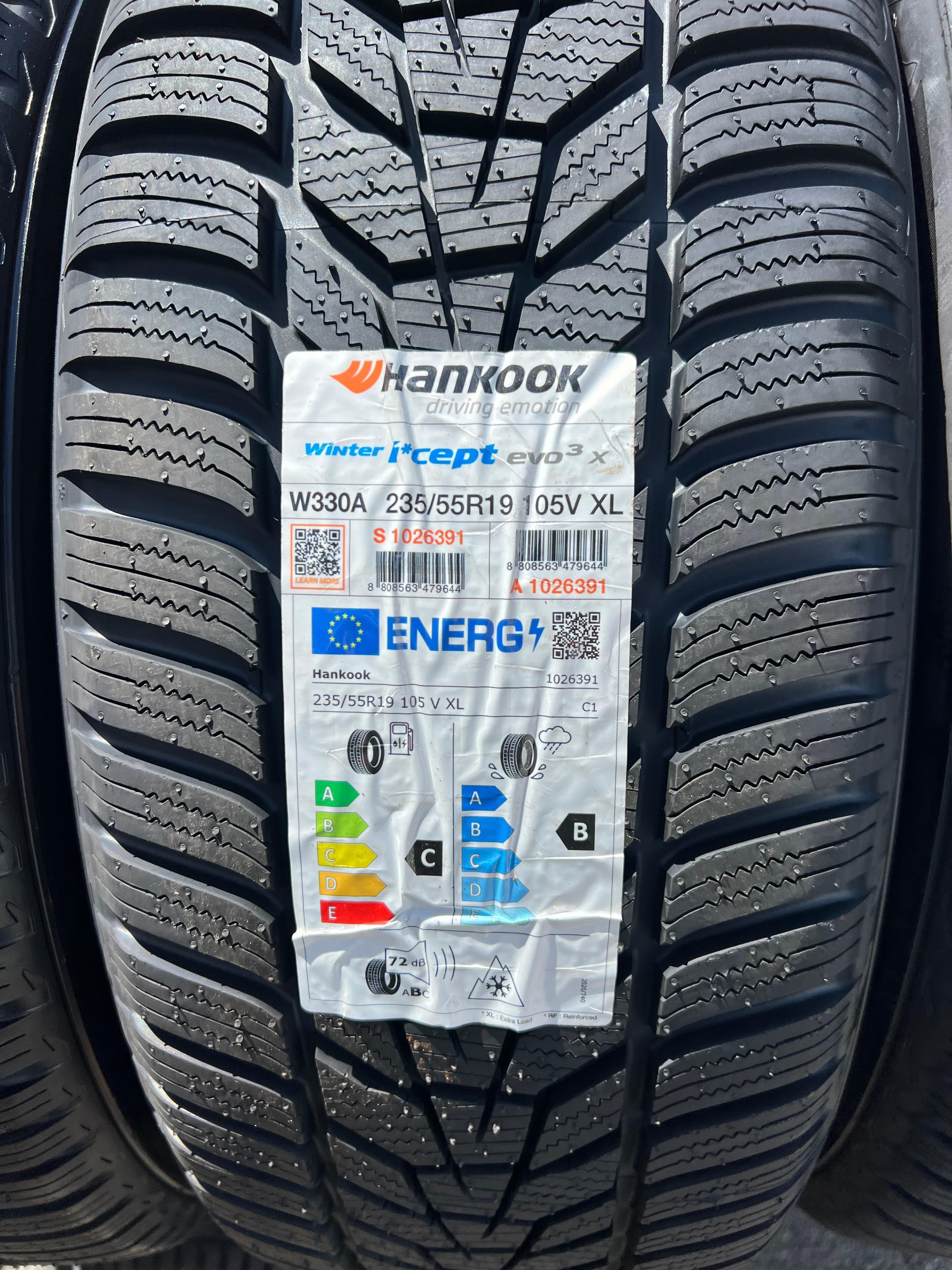 4 ruedas de invierno de aluminio originales de 19" para Hyundai Ioniq 5 NE Santa Fe 235/55R19 105V con RDKS 2021 Hankook NUEVAS
