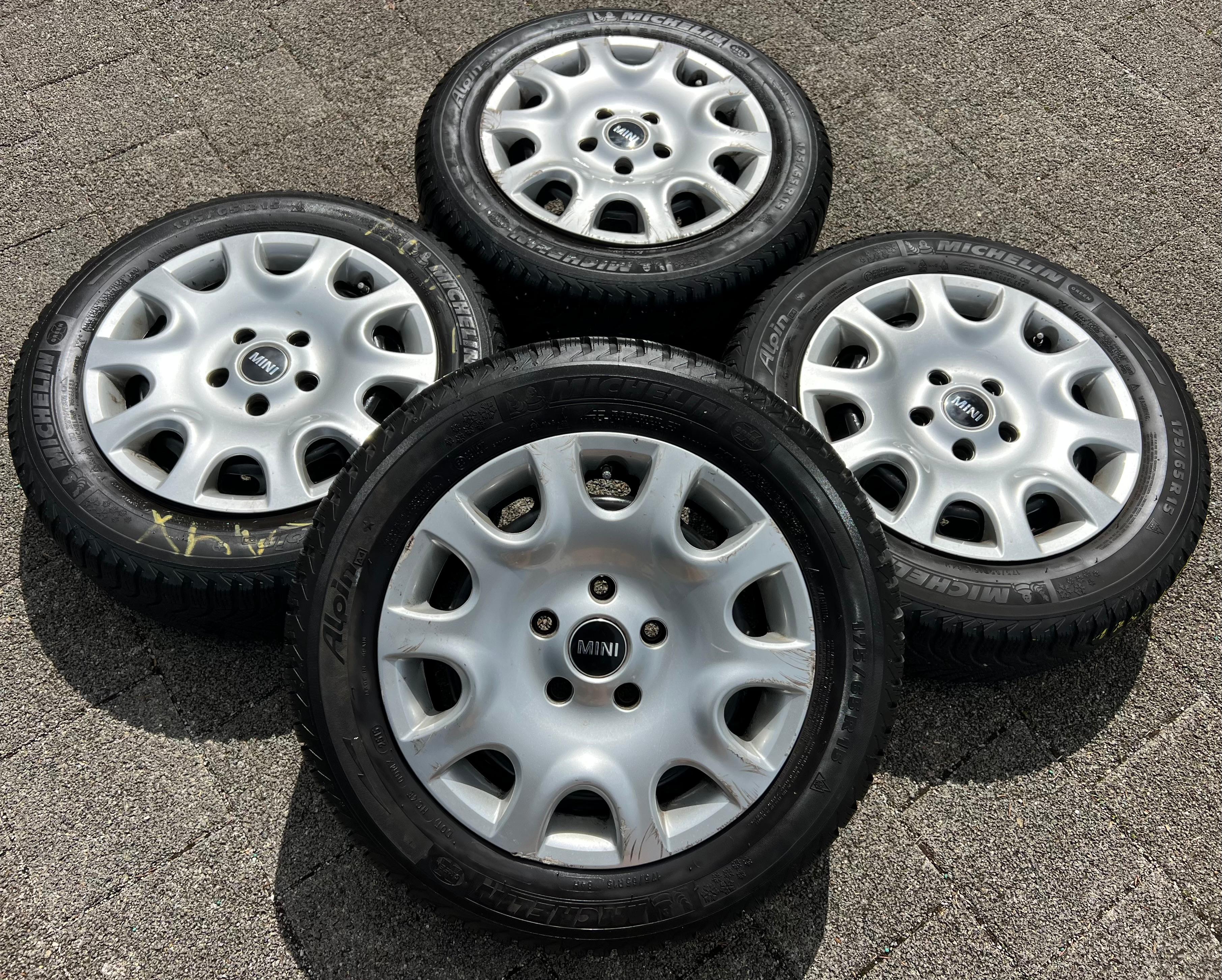 4 WINTERRÄDER MINI COOPER ONE F55 F56 F57 175/65R15 84H 2015 RDKS