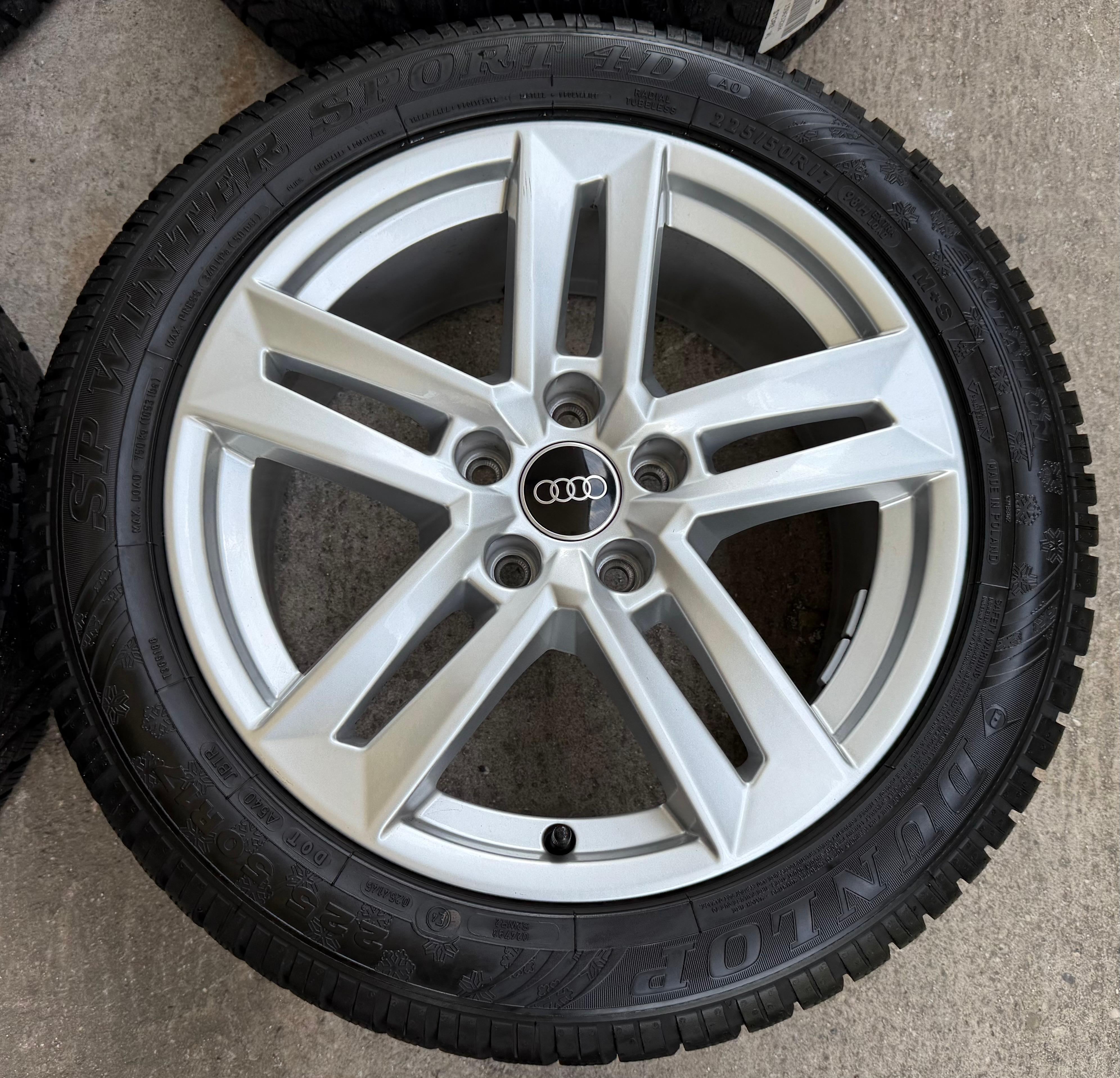 4 Original 17" Alu Winterräder Audi A4 B9 8W 8W0601025P 225/50R17 98H Dunlop