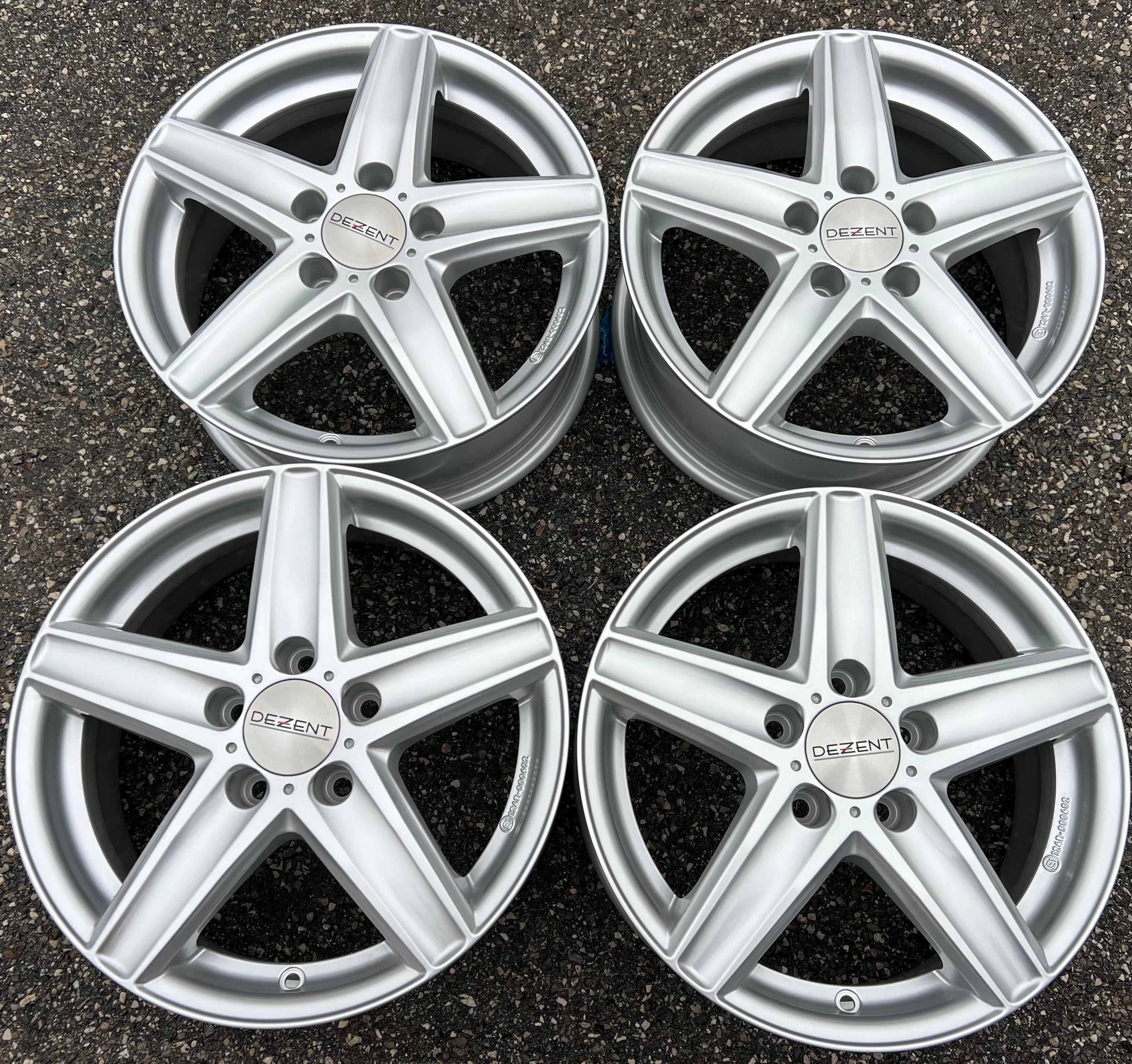 4 DEZENT 16" ALUMINIUM WIELEN MERCEDES C-KLASSE W205 W205K 6,5x16 ET38 NIEUW